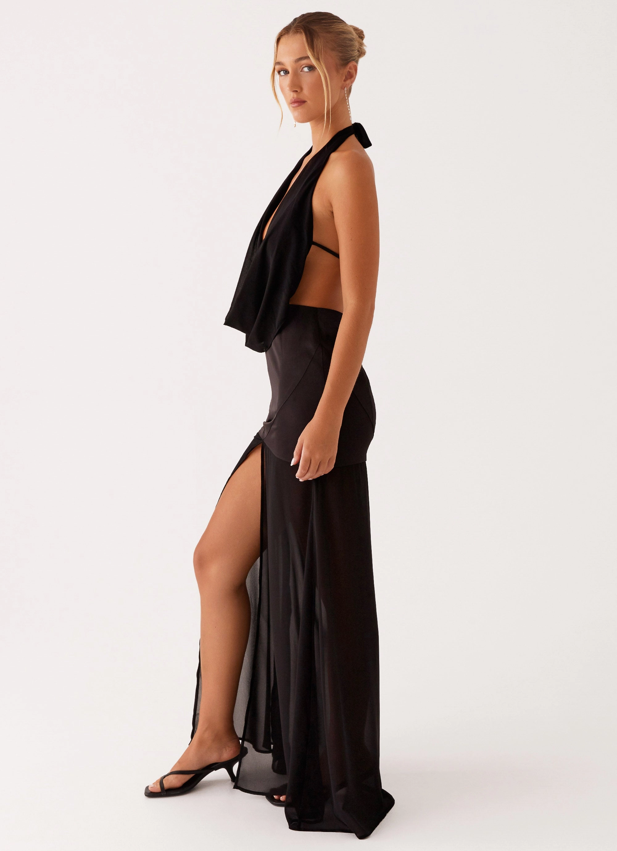 Fenella Maxi Dress - Black Smart Layer Wear