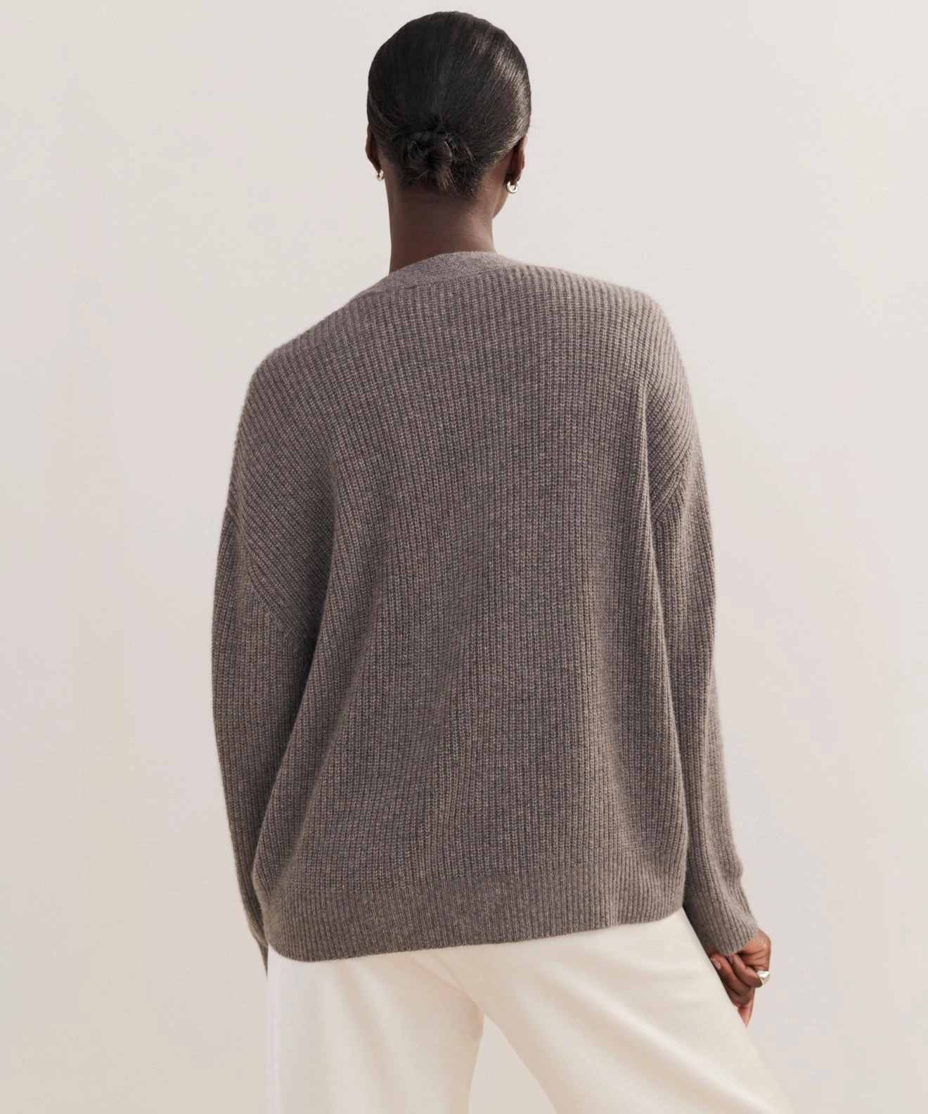 Cropped Cashmere Cocoon Cardigan Urban Comforted FadeResistant Yarn