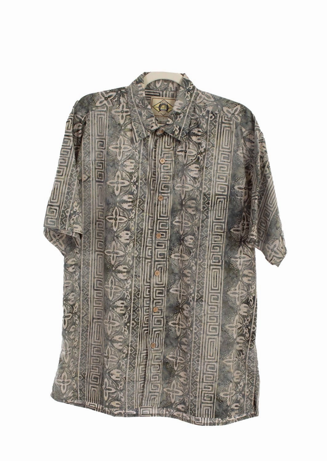Plus Size Fit Scully Mens Special Batik Denim 100% Cotton S/S Shirt