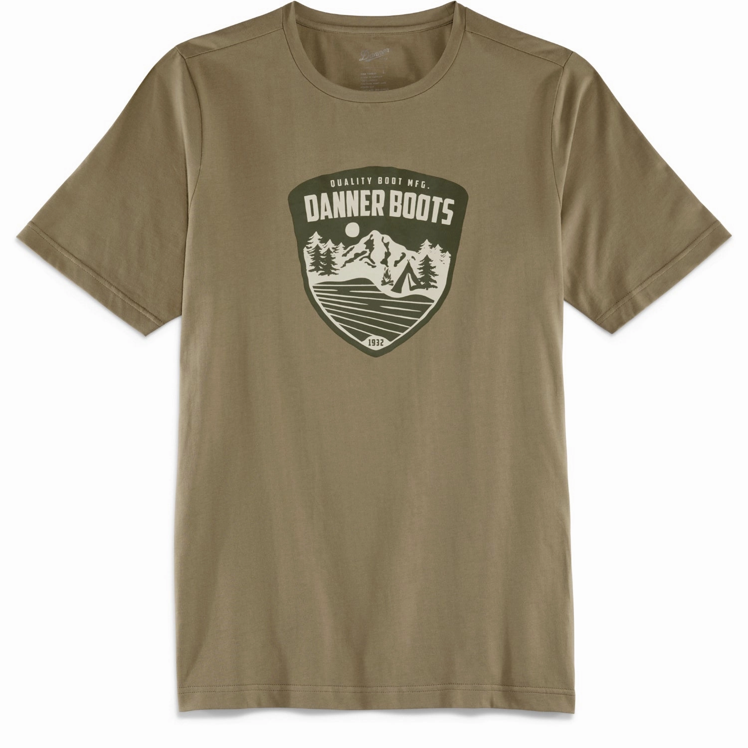 Danner Mens Mountain Pass Tee Silt 100% Cotton S/S T-Shirt Soft Breathable