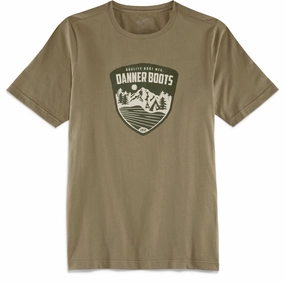 Fashion-Ready Perfect for Outdoors Danner Mens Mountain Pass Tee Silt 100% Cotton S/S T-Shirt