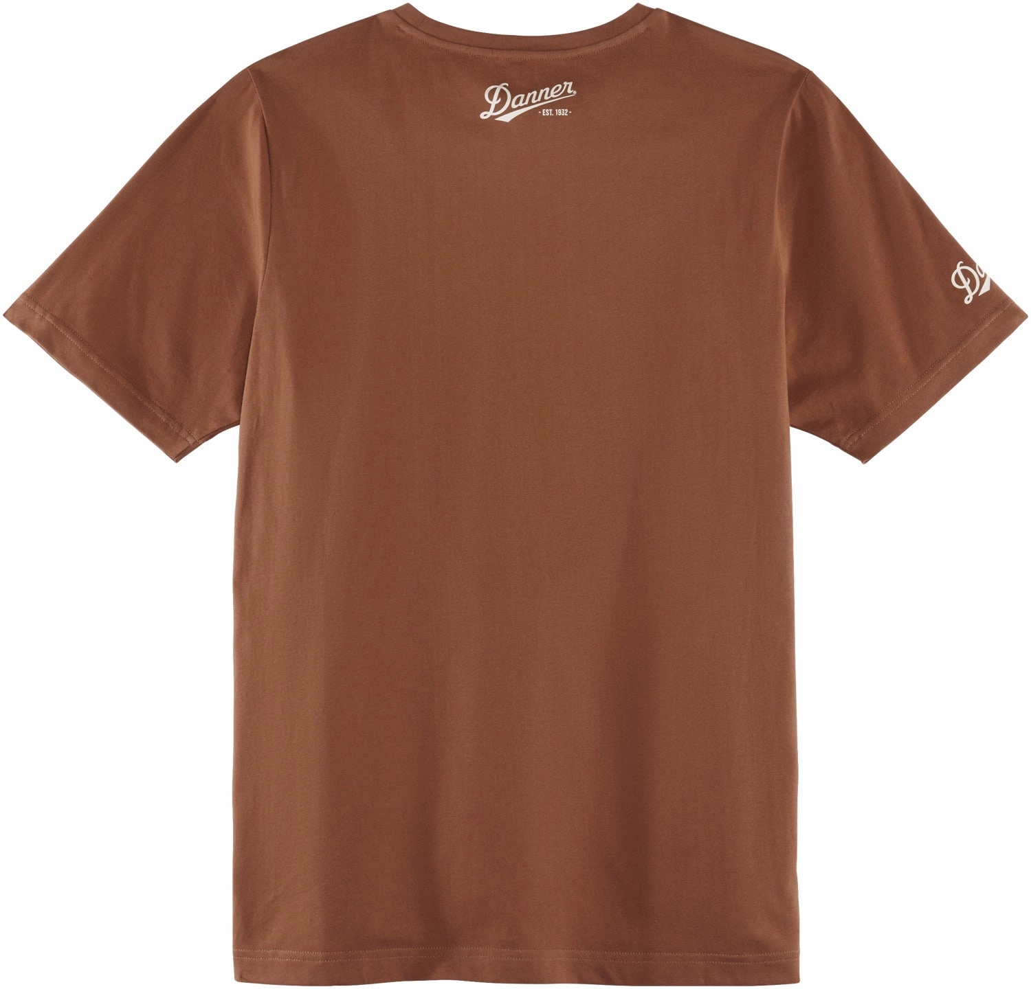 Danner Mens Banner Tee Brick Red 100% Cotton S/S T-Shirt All-Season Comfort Office Attire