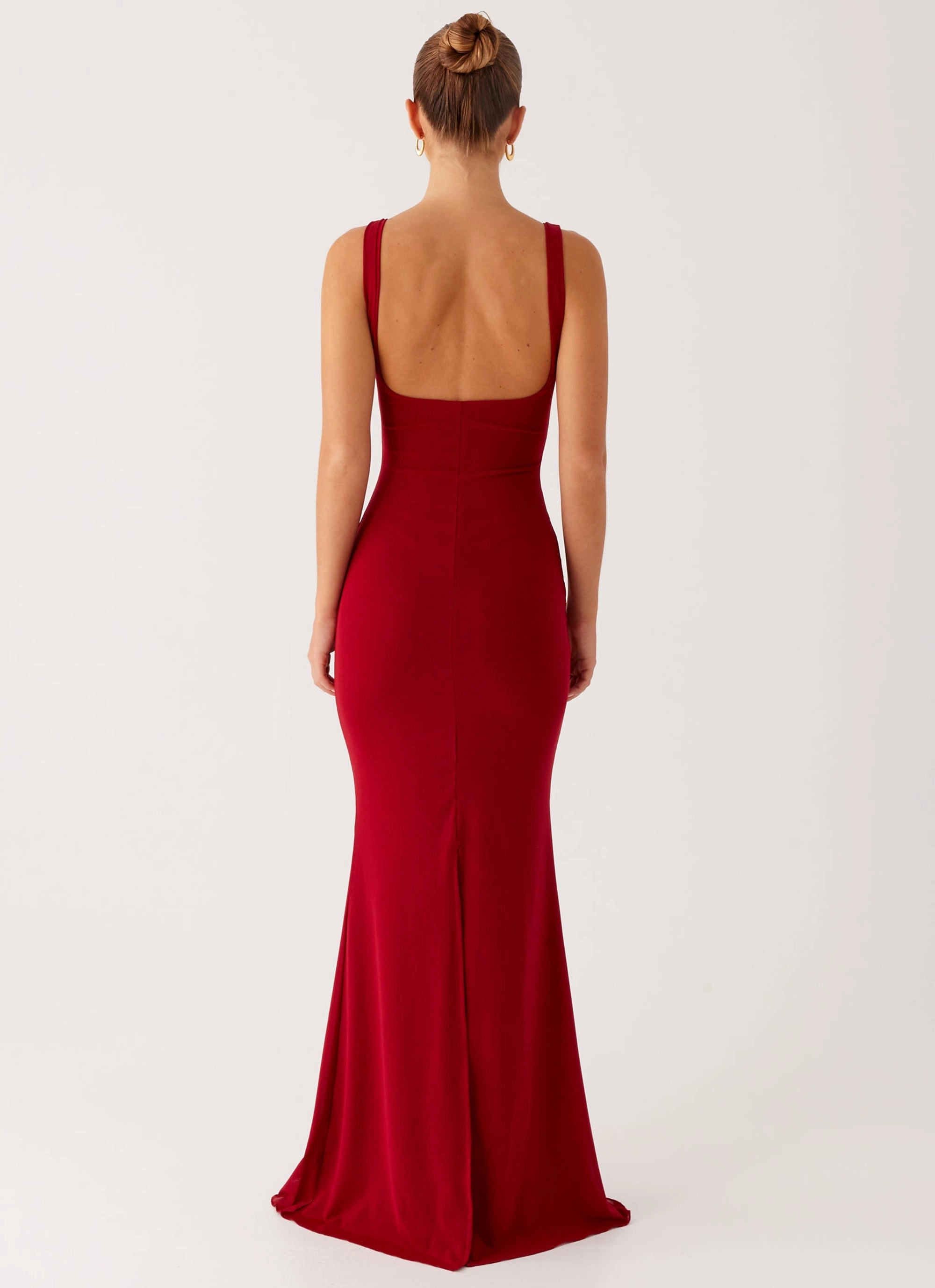 Safiya Maxi Dress - Maroon Simple Mood