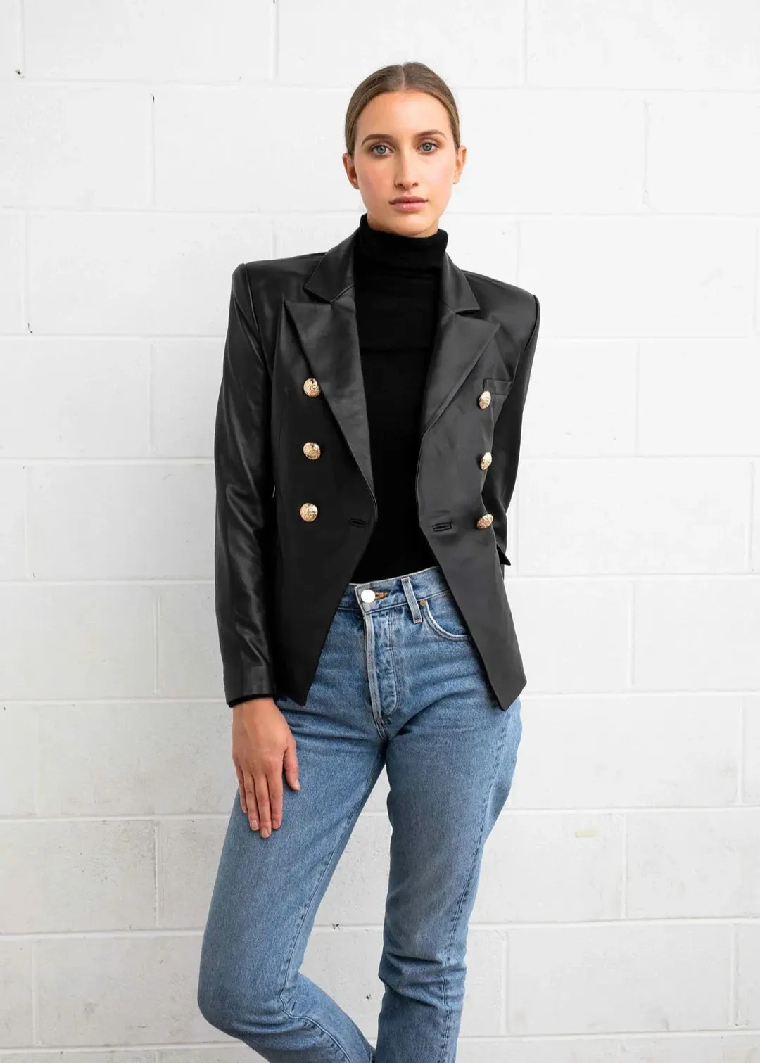 Stylish Comfort DEA Bella Leather Blazer