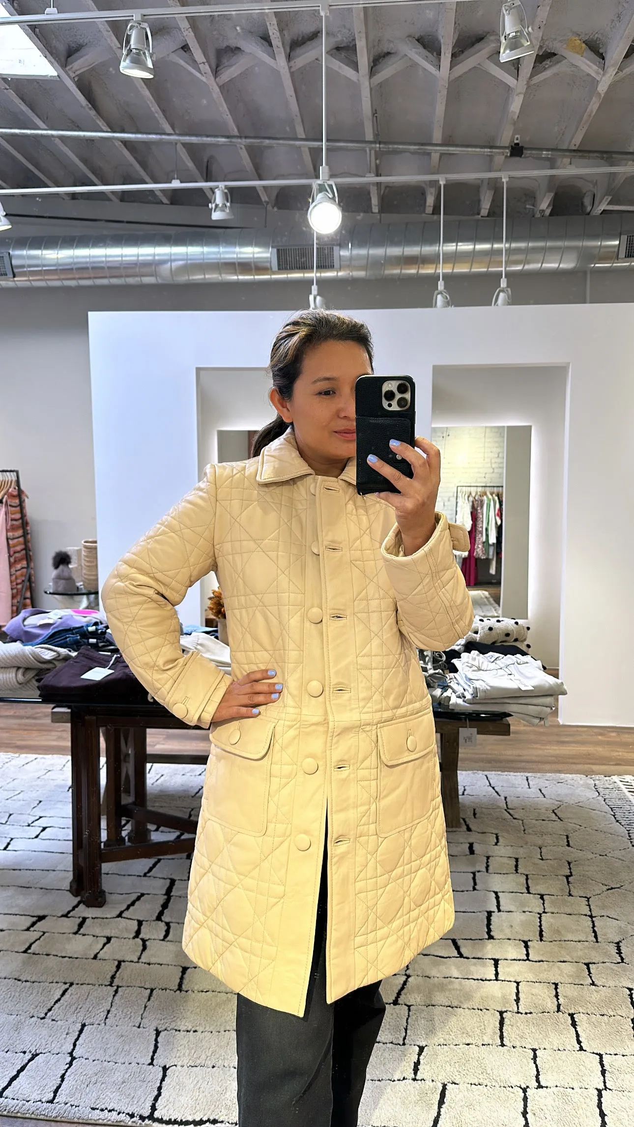 Cheap Nice All Season Compatibility DEA Marmont Leather Coat