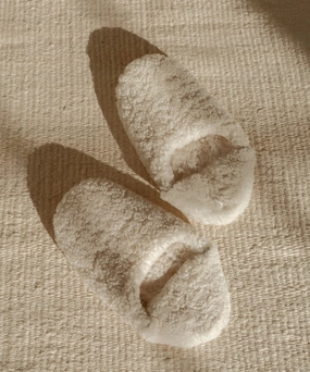 Shearling Moroccan Slipper CrossGrain Fabric