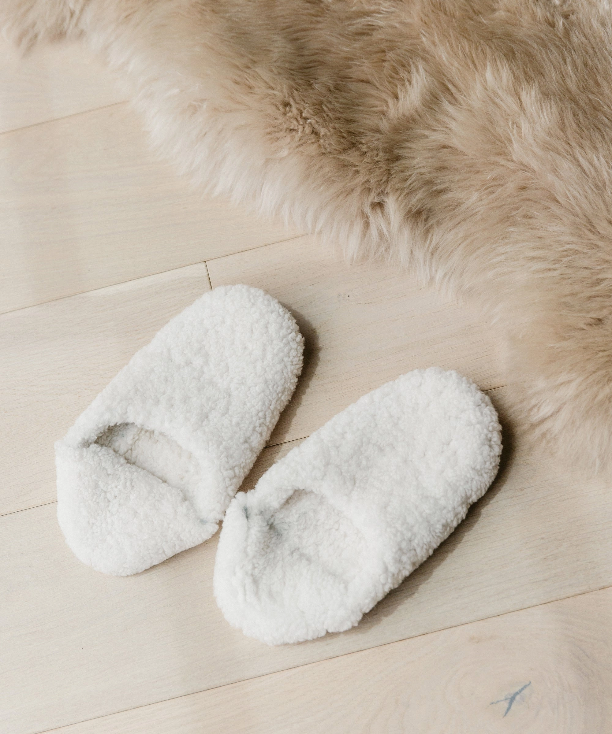 Soft Brushed Lining Shearling Moroccan Slipper