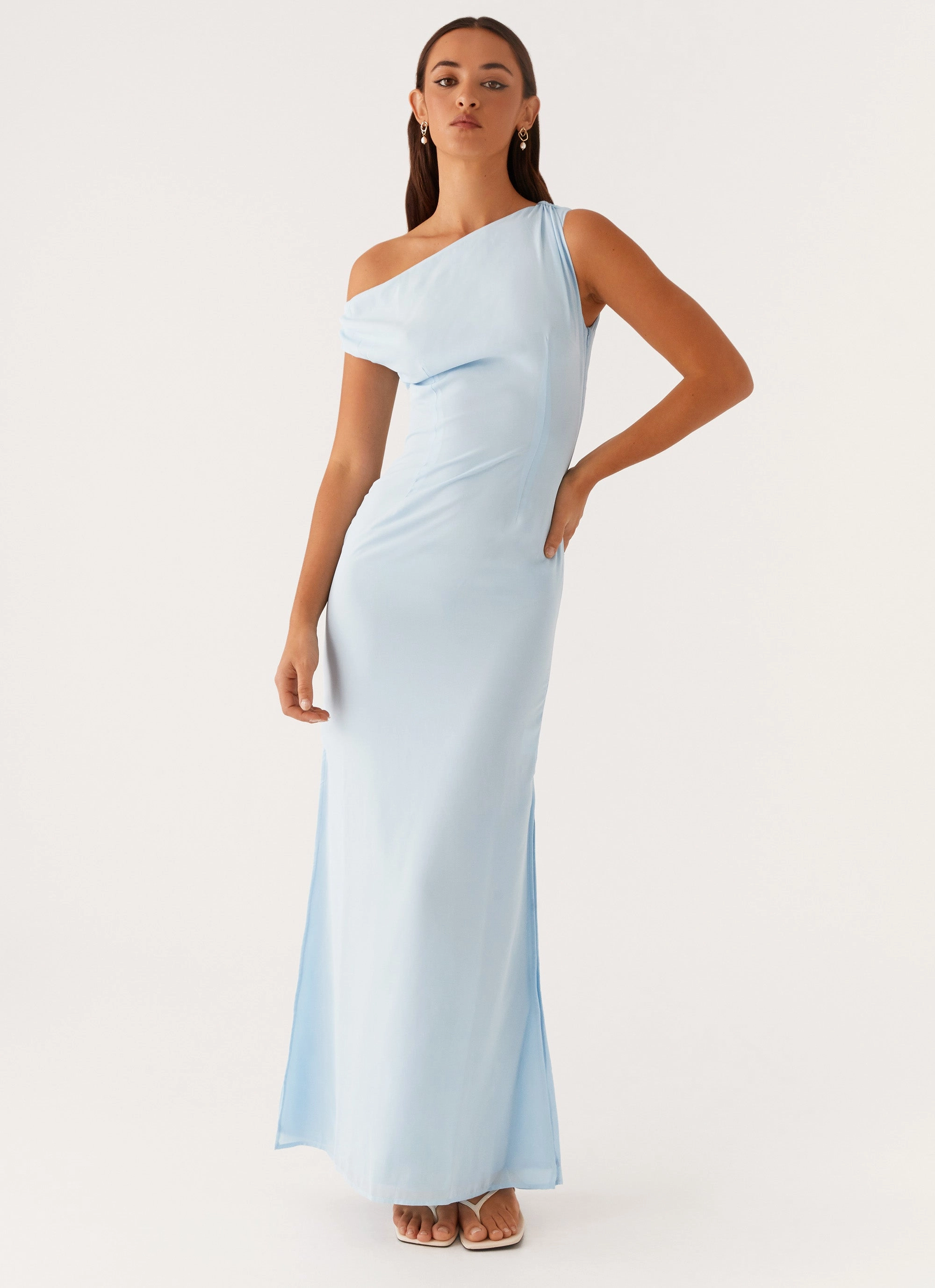 Dinner Date Maxi Dress - Blue Flexible Layers