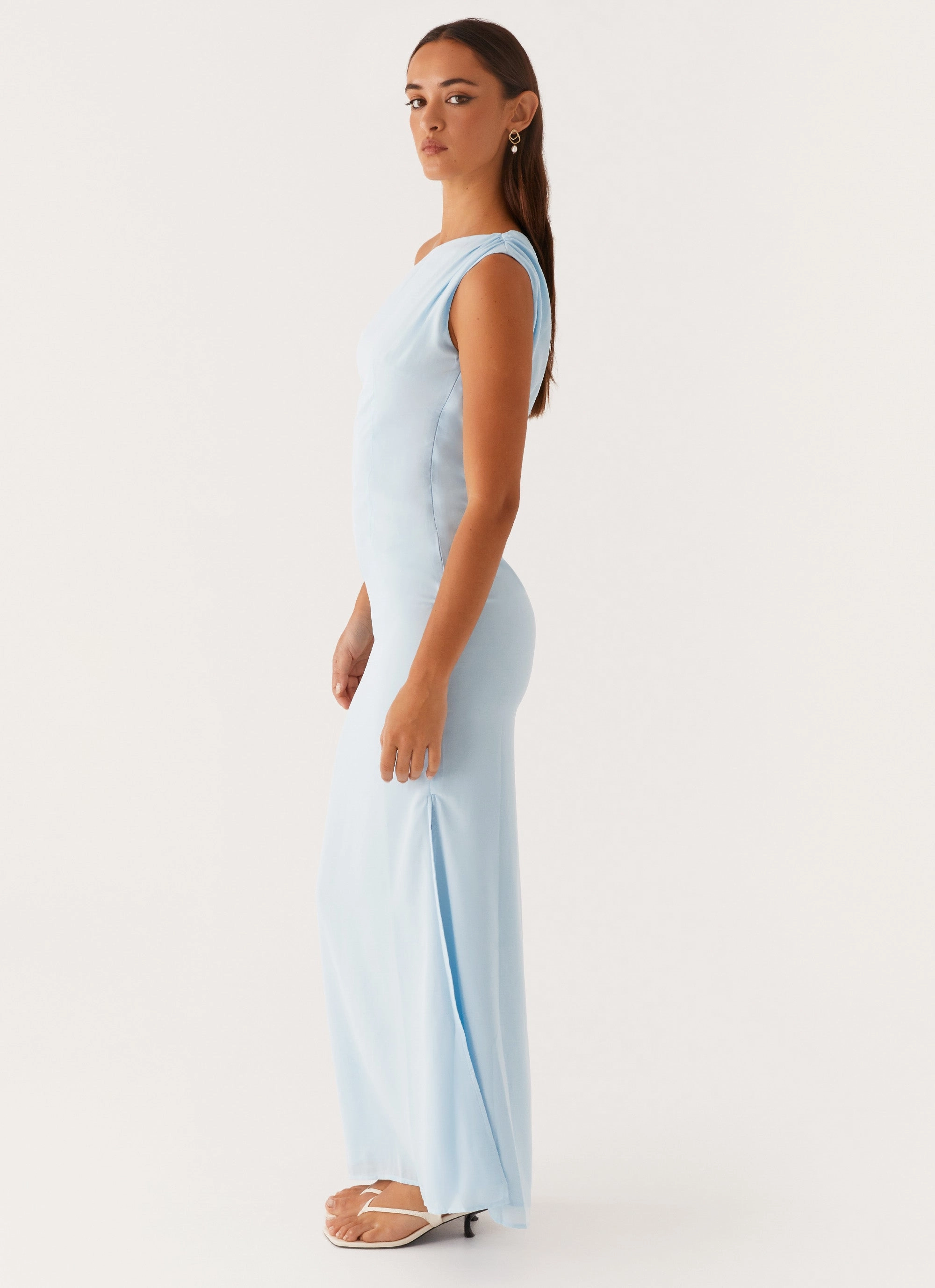 Trendy Comfort Dinner Date Maxi Dress - Blue