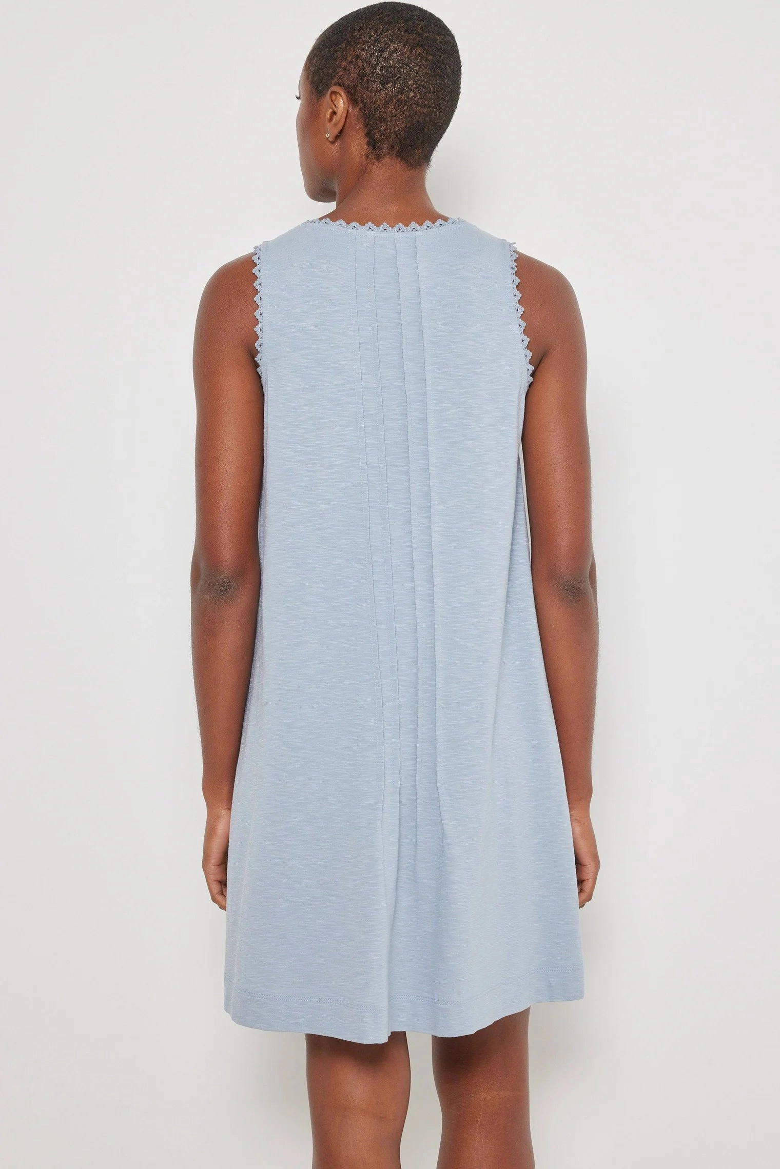 Lisa Todd In A Twirl Dress Denim Slit-Hem cut out