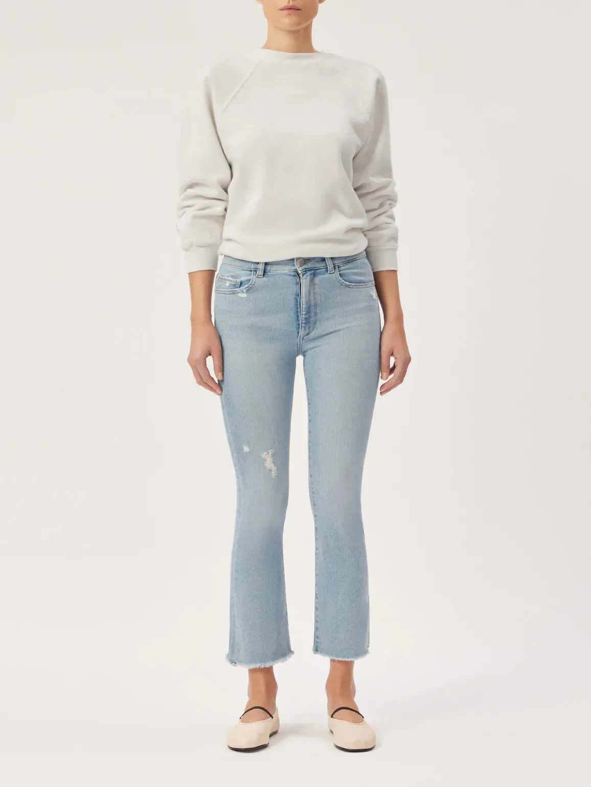 Neat And Easy DL1961 Bridget Boot Intrasculpt Boot in Breeze Distressed