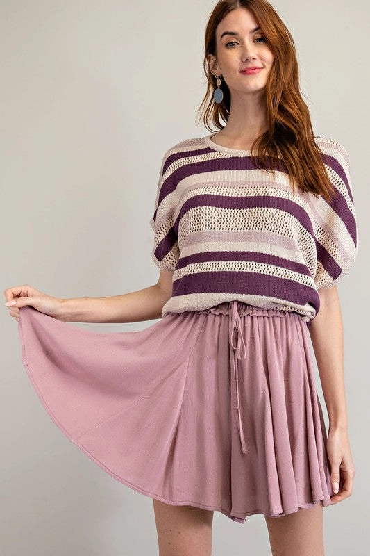 Contemporary Mood Washable fabric Raelynn Rayon Gauze Swing Skirt