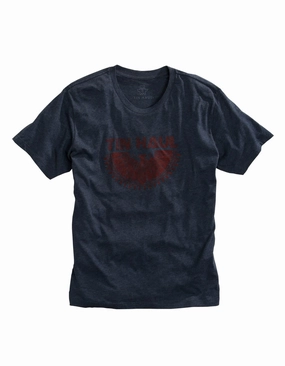 Affordable Fashion Tin Haul Mens Navy Cotton Blend Aztec Eagle S/S T-Shirt
