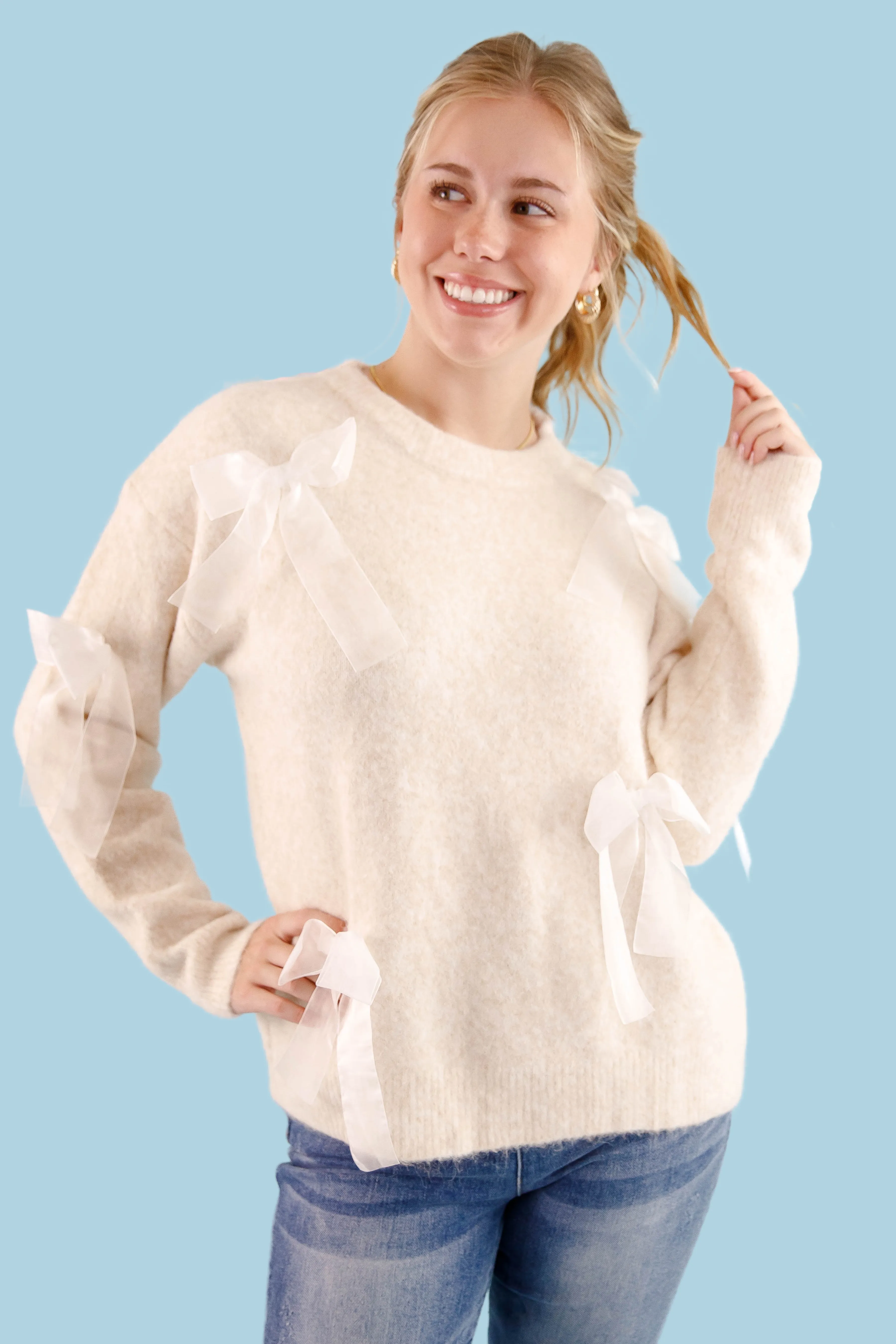 Contrast Stitch Detailing MoistureManagementSystem Dreamy Days Sweater