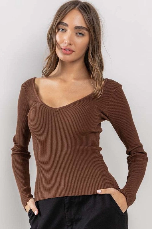 Sabrina Long Sleeve Yoko Shirt Seamless Design Compression Gradient