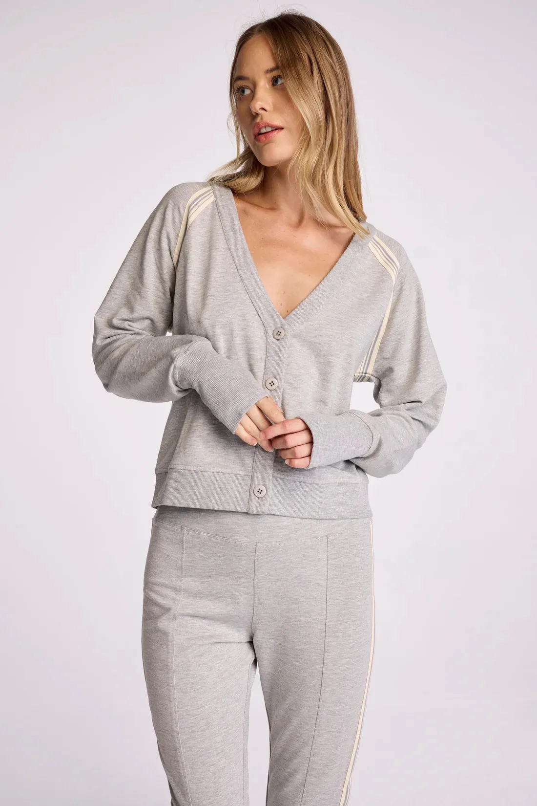 Sundays Poppy Grey Cardigan Fashion Blouse OdorResistant