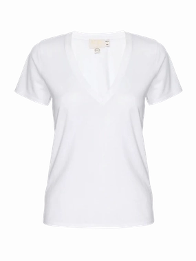 Glow In The Dark Accent Trim Layered Look Nation LTD Blair V-Neck Tee