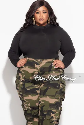Flexible Movement Weekend Ready Final Sale Plus Size Bodysuit in Black