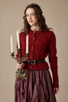 UV Protection Flurry 17 | 100% Wool Sculptured Knitwear Cardigan