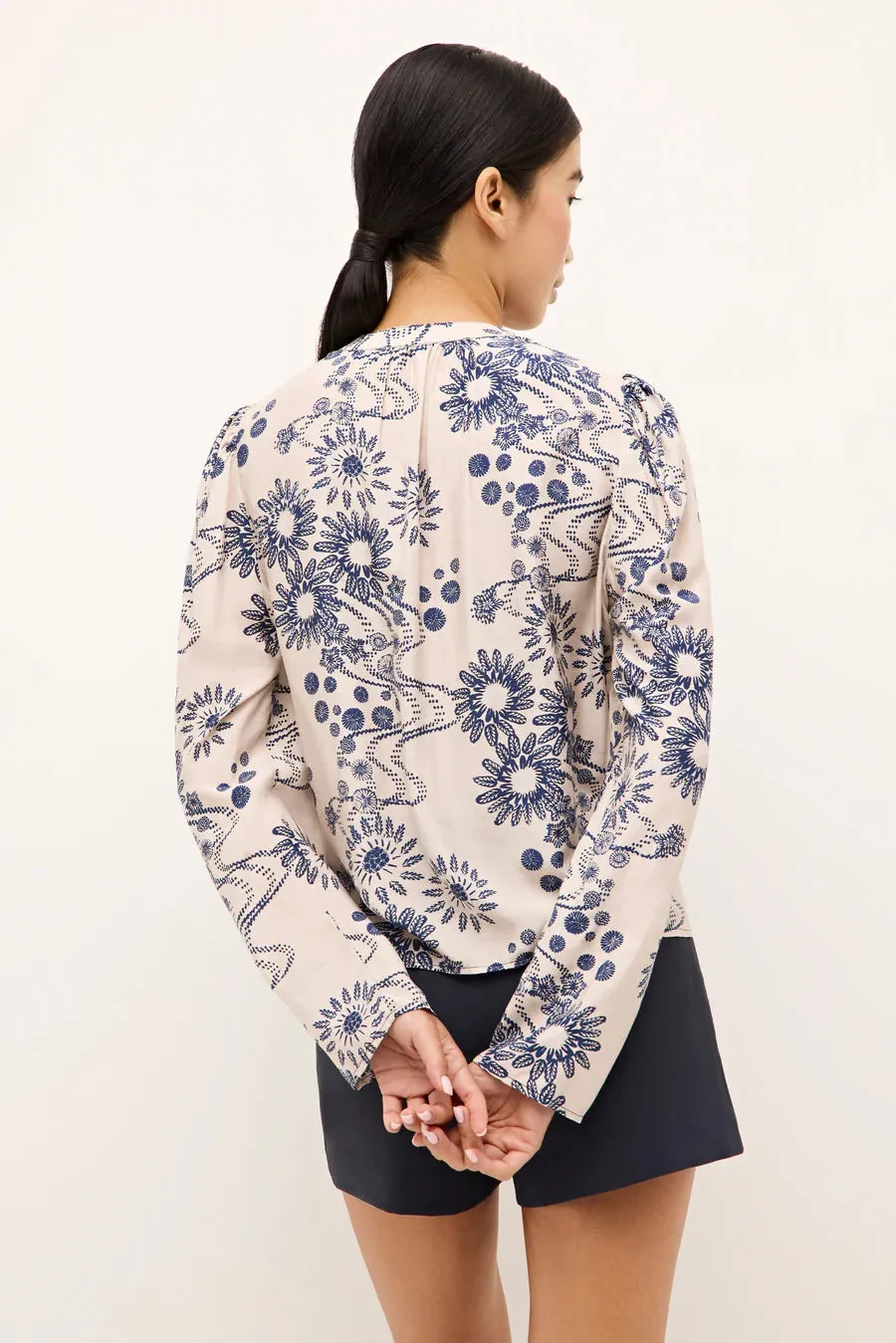 ThermalLining Reinforced Shoulder Panels Marie Oliver Tysen Blouse