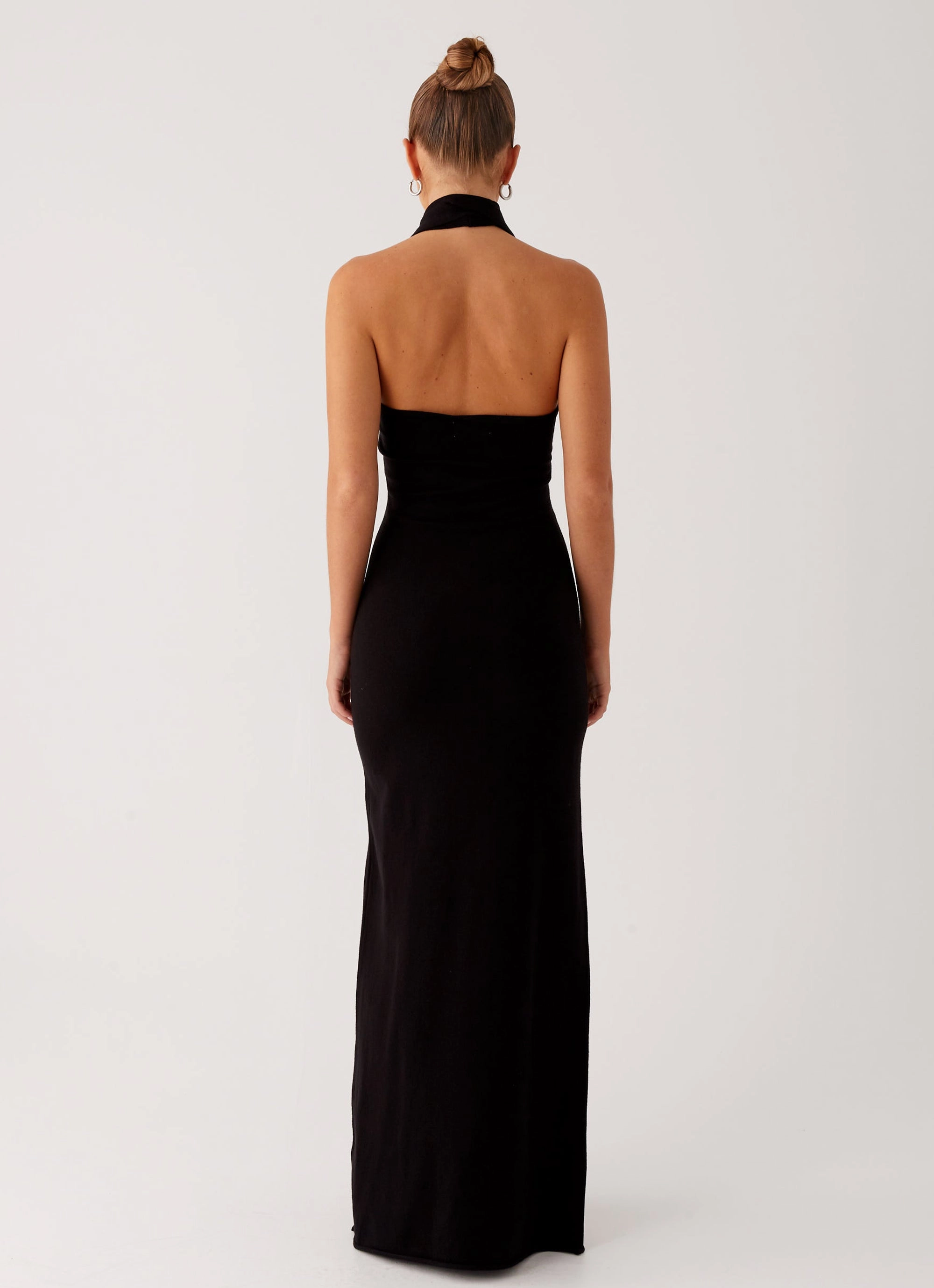 Eddie Knit Maxi Dress - Black Edge Shape