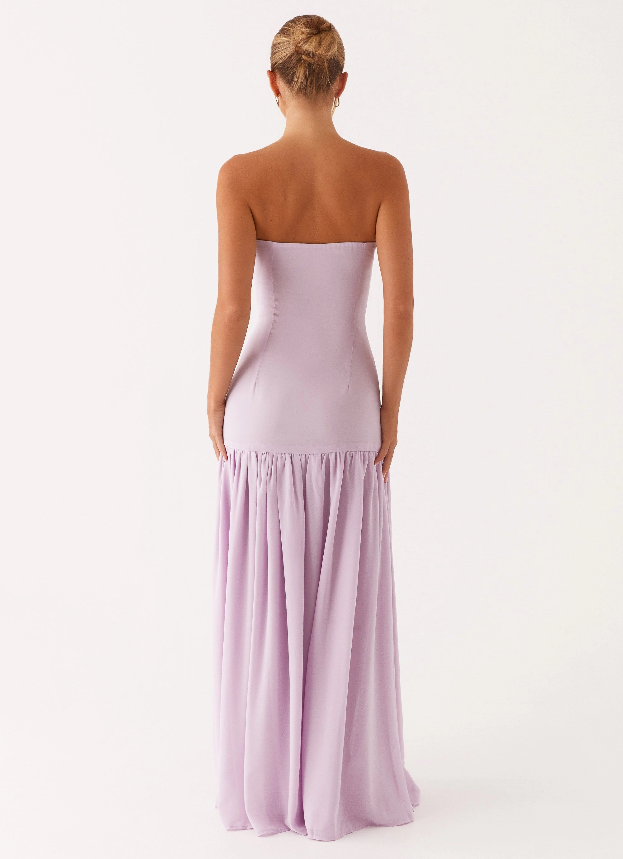 Eden Strapless Maxi Dress - Lilac Fresh Fit Anytime Fit