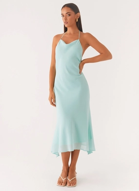 Deep Dive Midi Dress - Pale Blue Brunch Glow Youthful Mood
