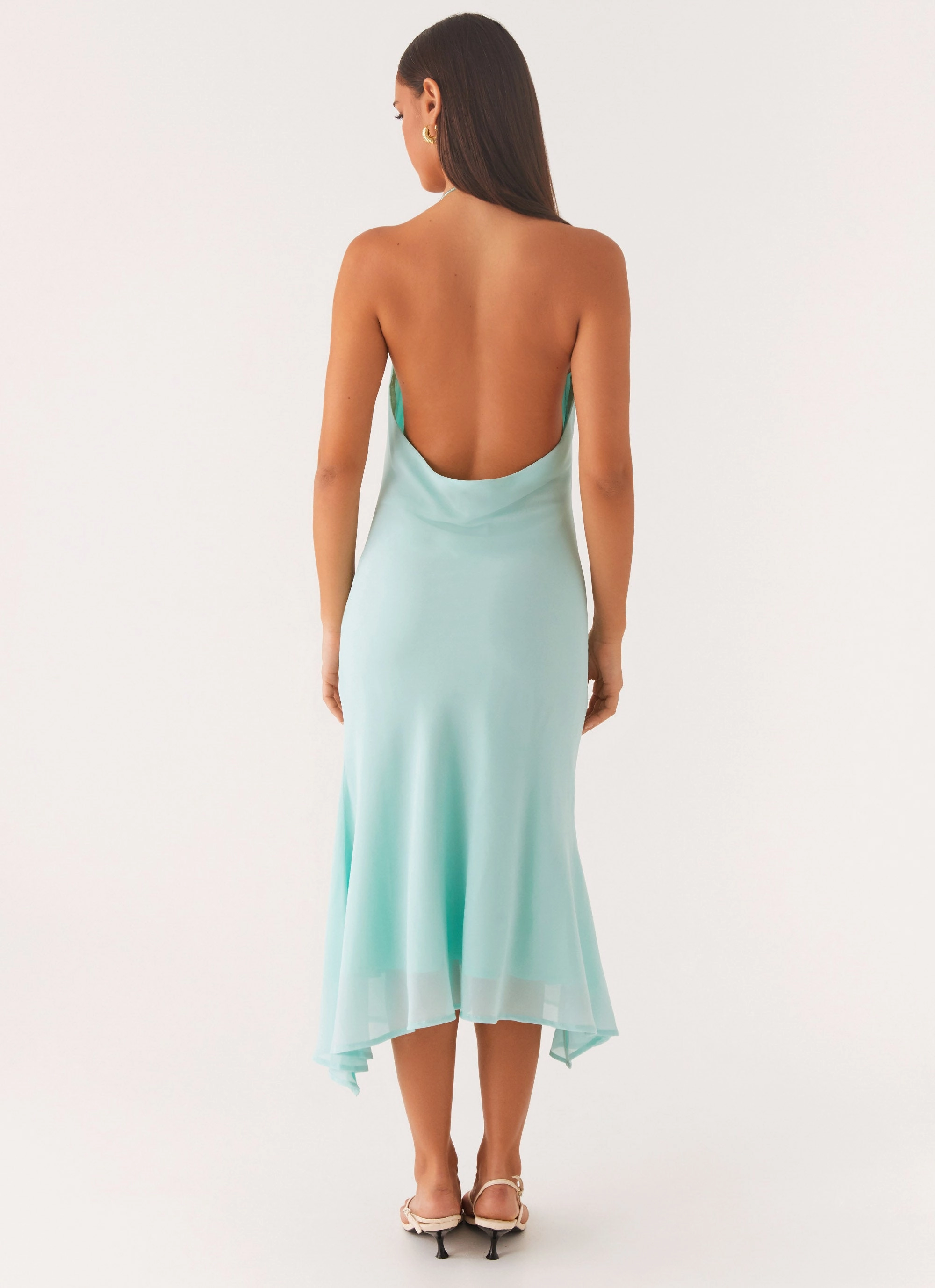 Relaxed day dress spring fashion Deep Dive Midi Dress - Pale Blue