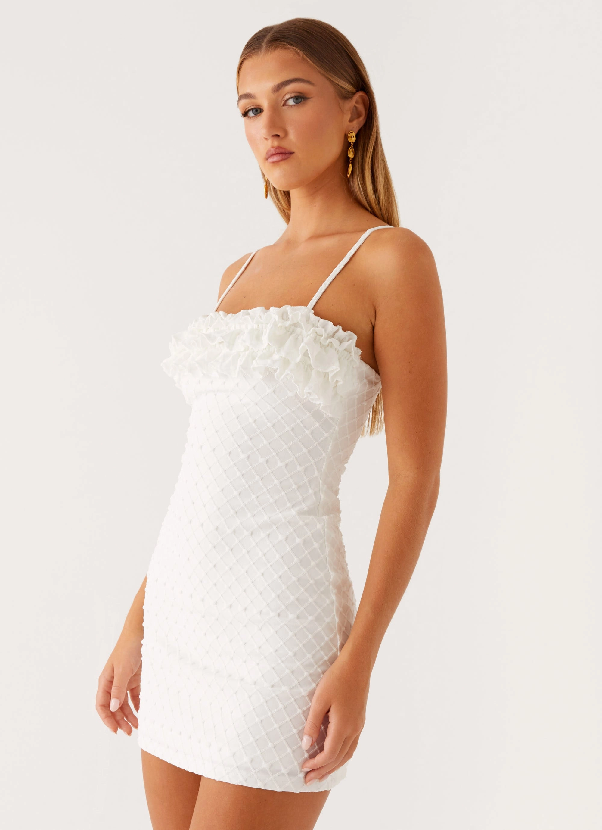 Sophisticated Edge Urban Favorite Bowden Mini Dress - Ivory