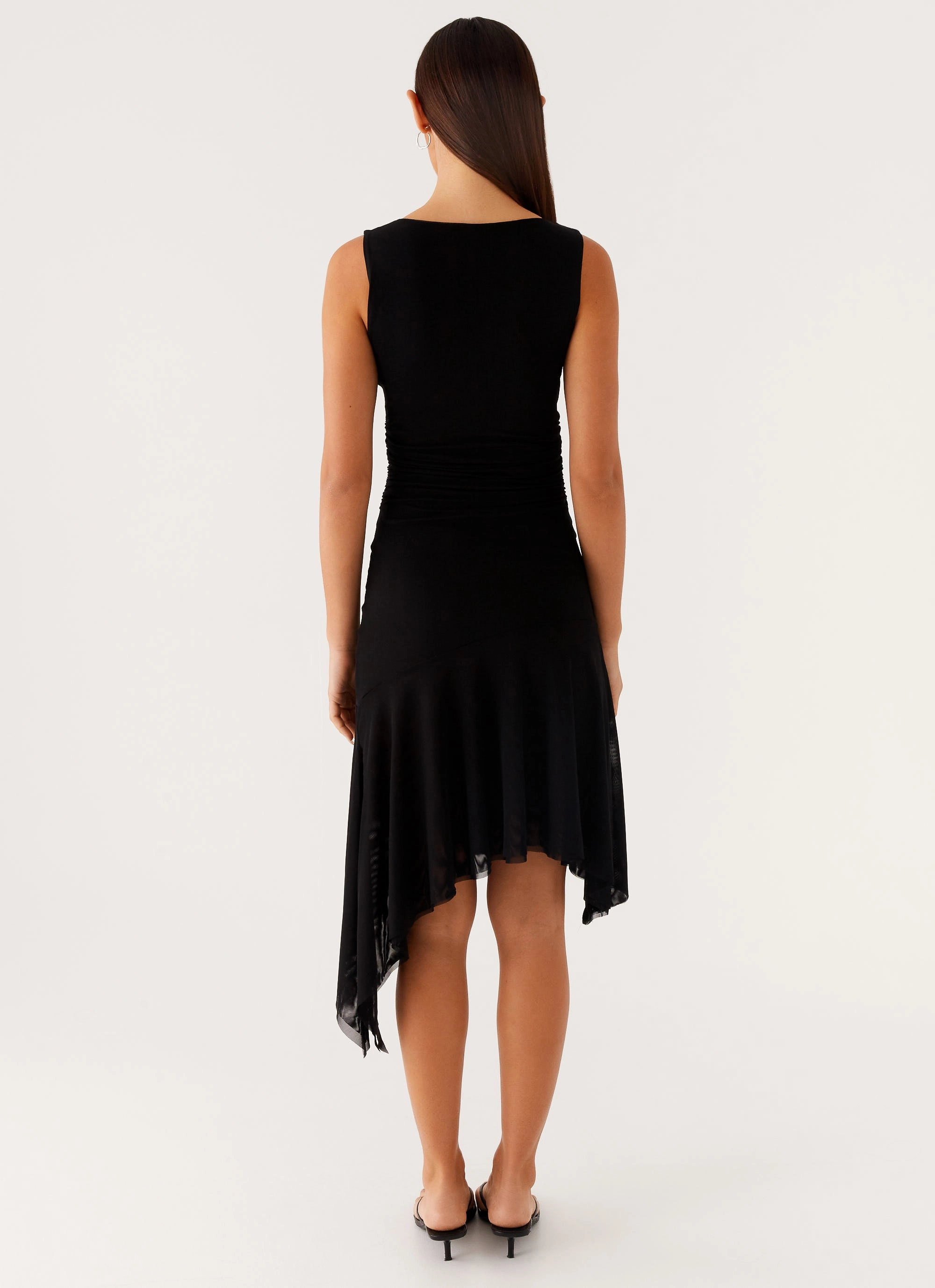 Date-Night Layerable Piece Winona Midi Dress - Black