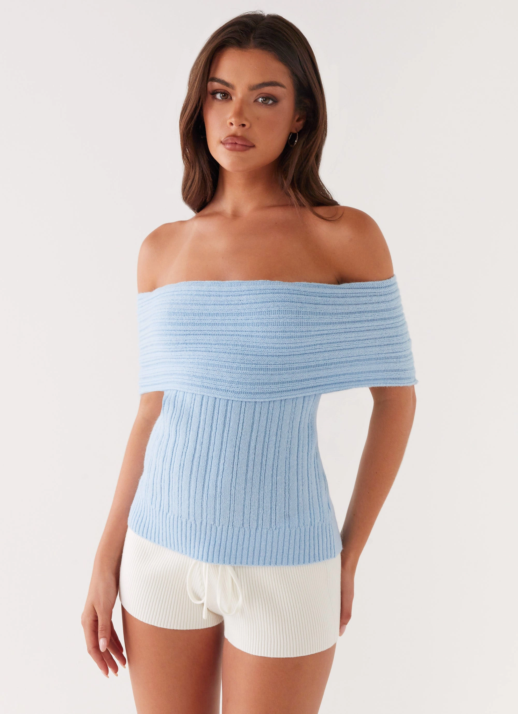 Rosen Knit Top - Blue Soft Brushed Lining StainResistantFinish
