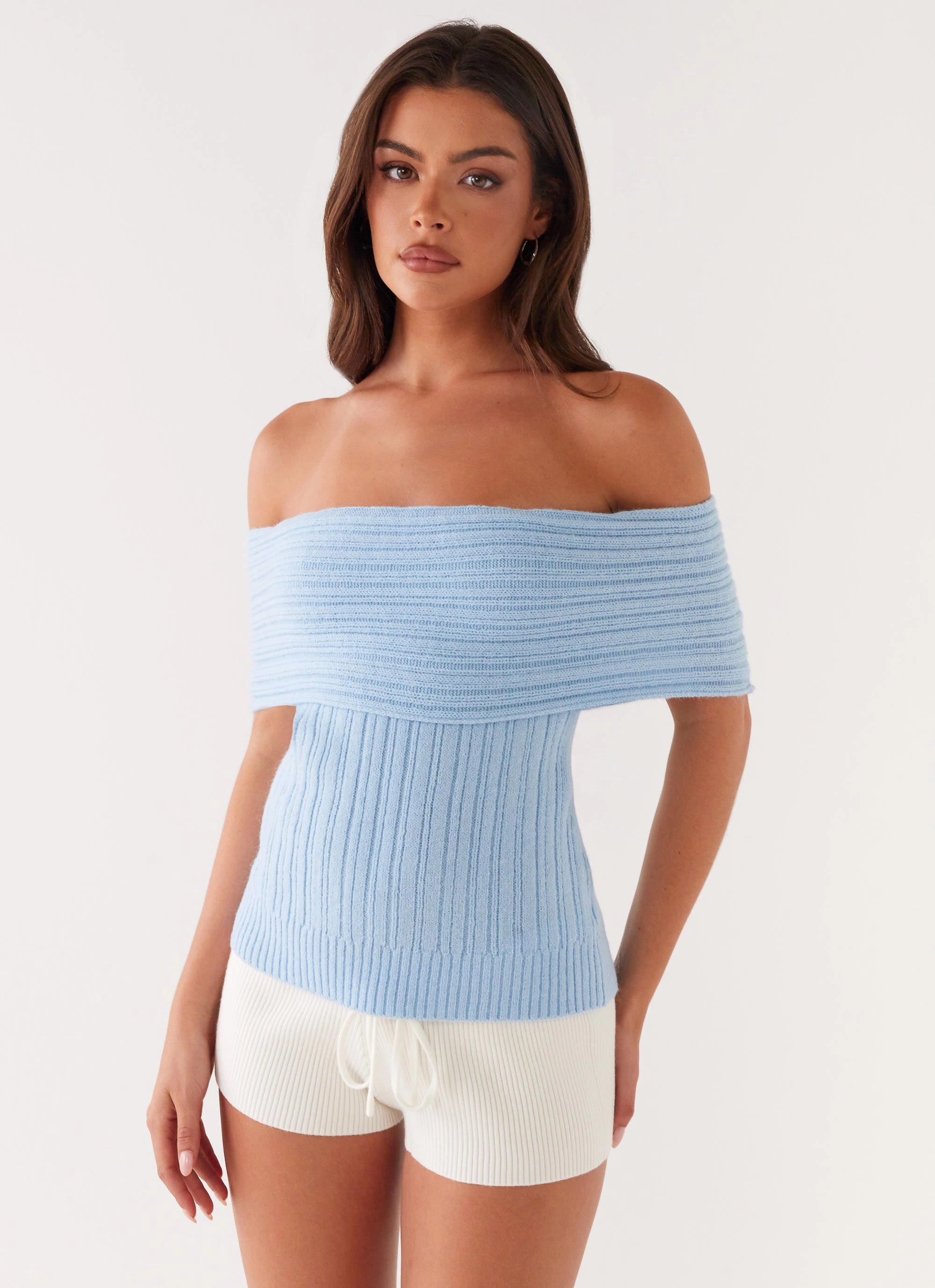 Rosen Knit Top - Blue SlimFitAdaptation