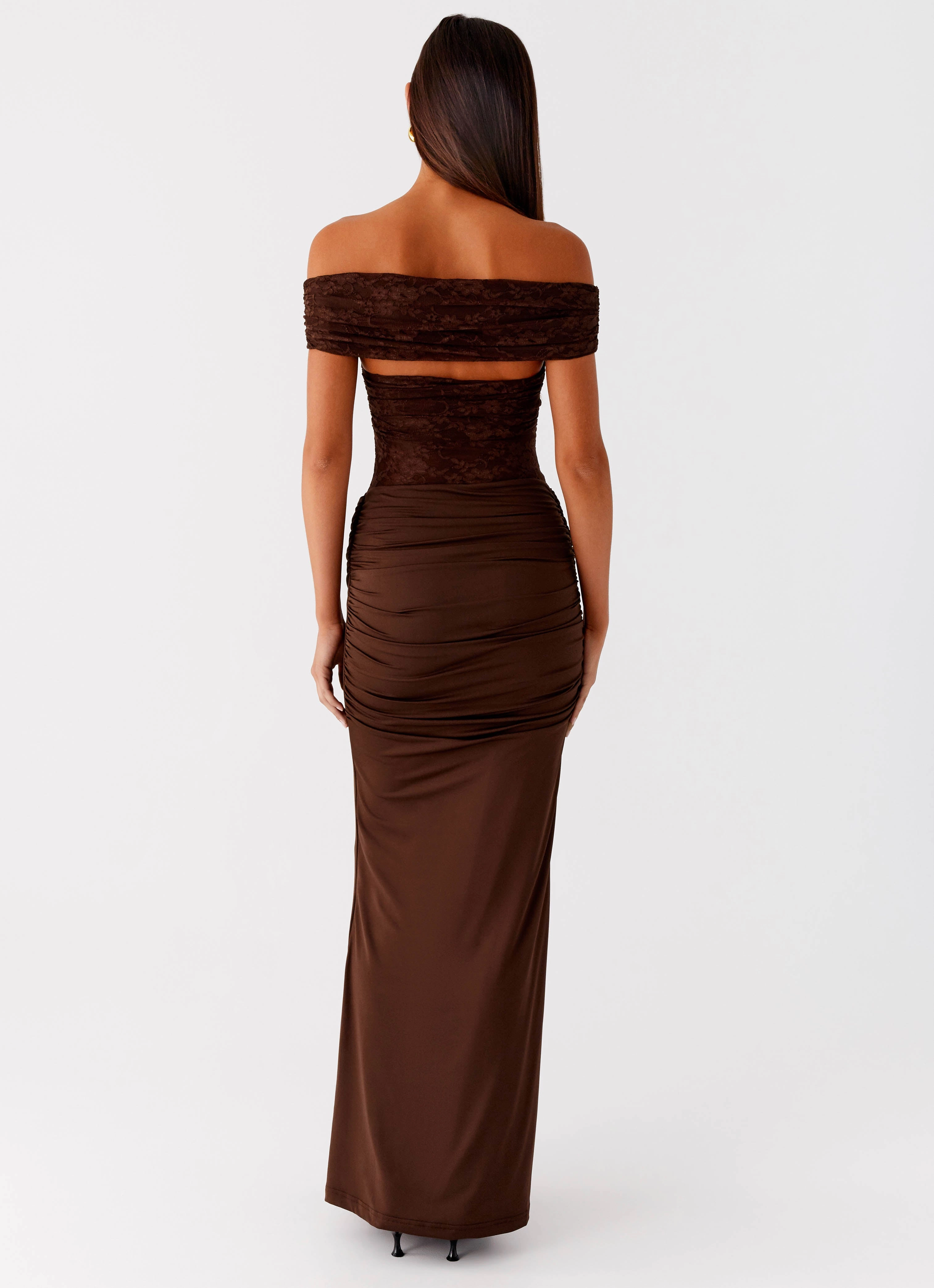 Either Way Maxi Dress - Chocolate Refined Style Retro Style
