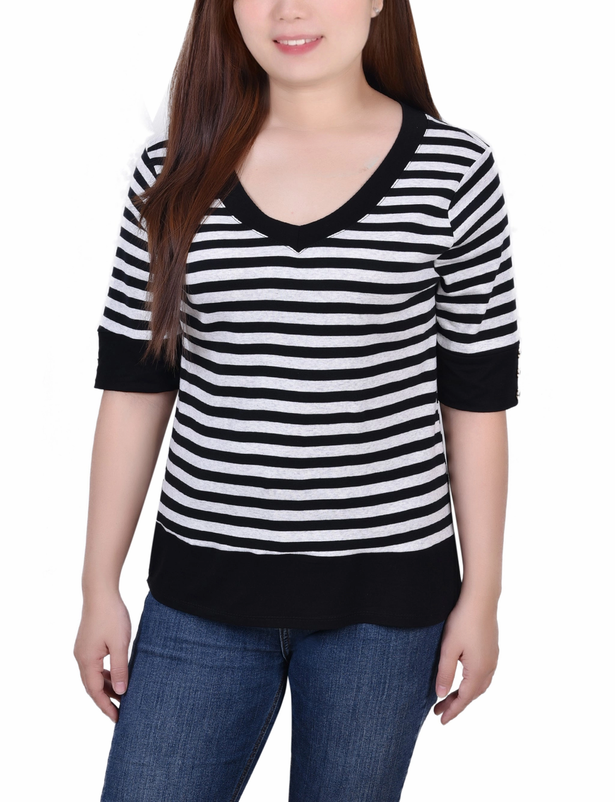 Elbow Sleeve Top Odor Resistant Treatment VentilatedBack