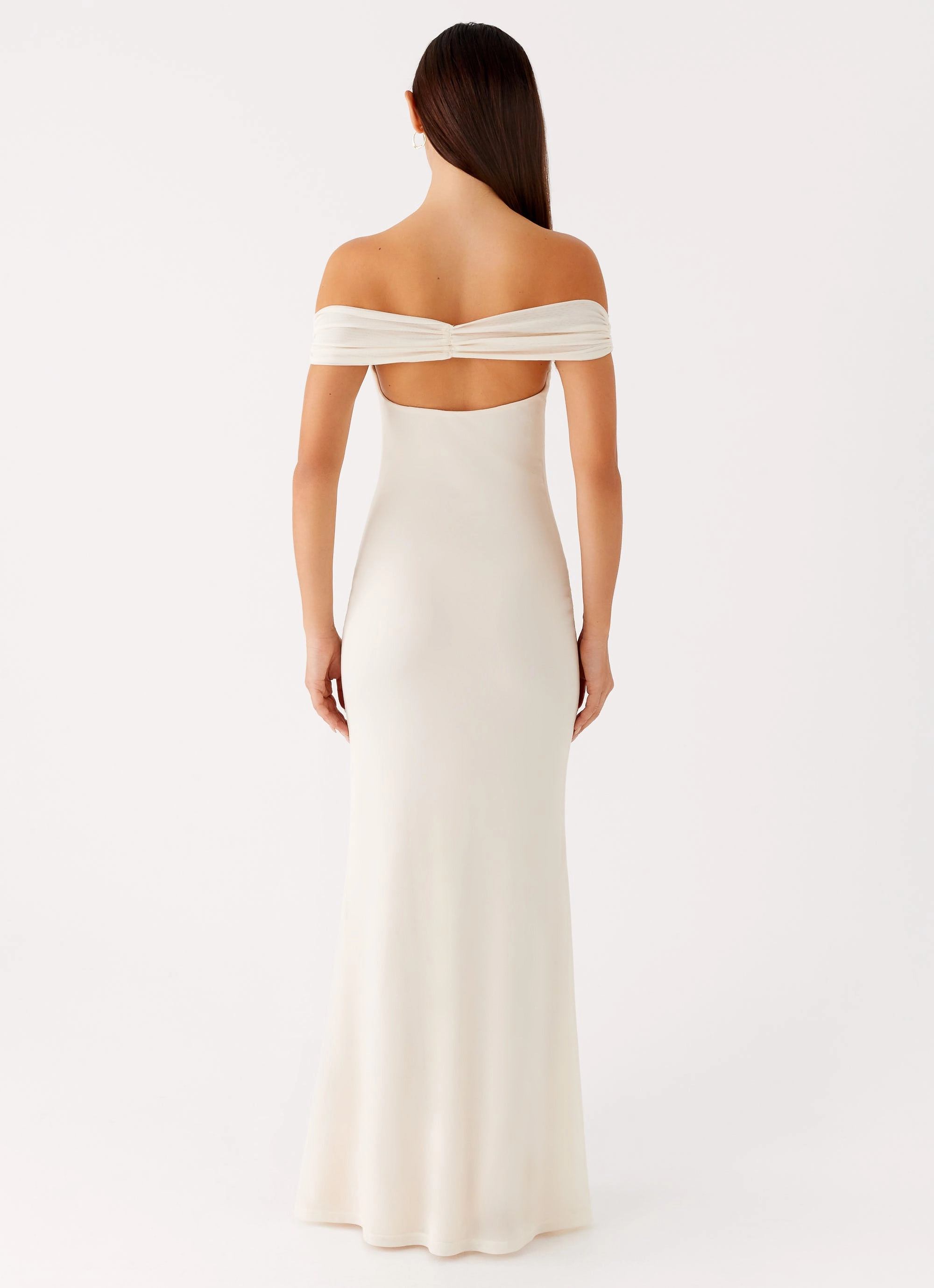 Madeira Maxi Dress - Ivory Clean Lines
