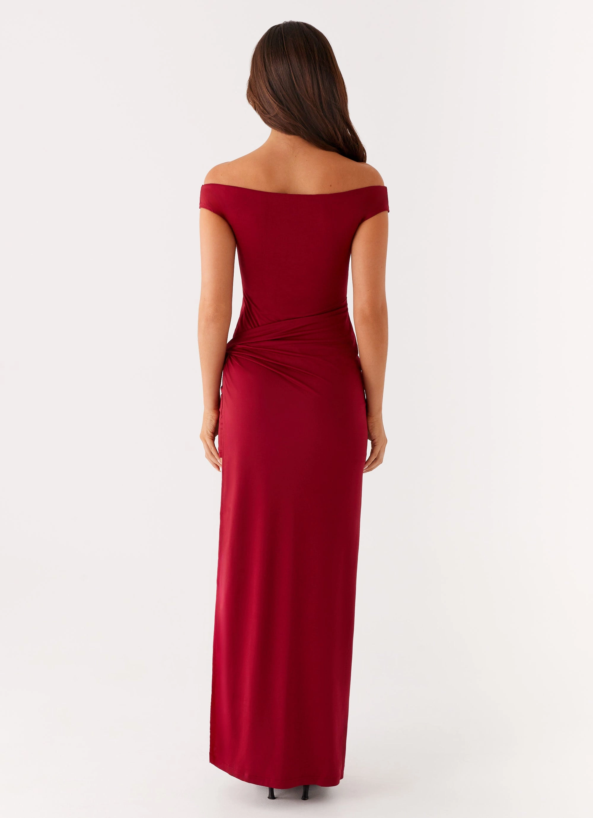 Amerie Maxi Dress - Maroon Comfy Look