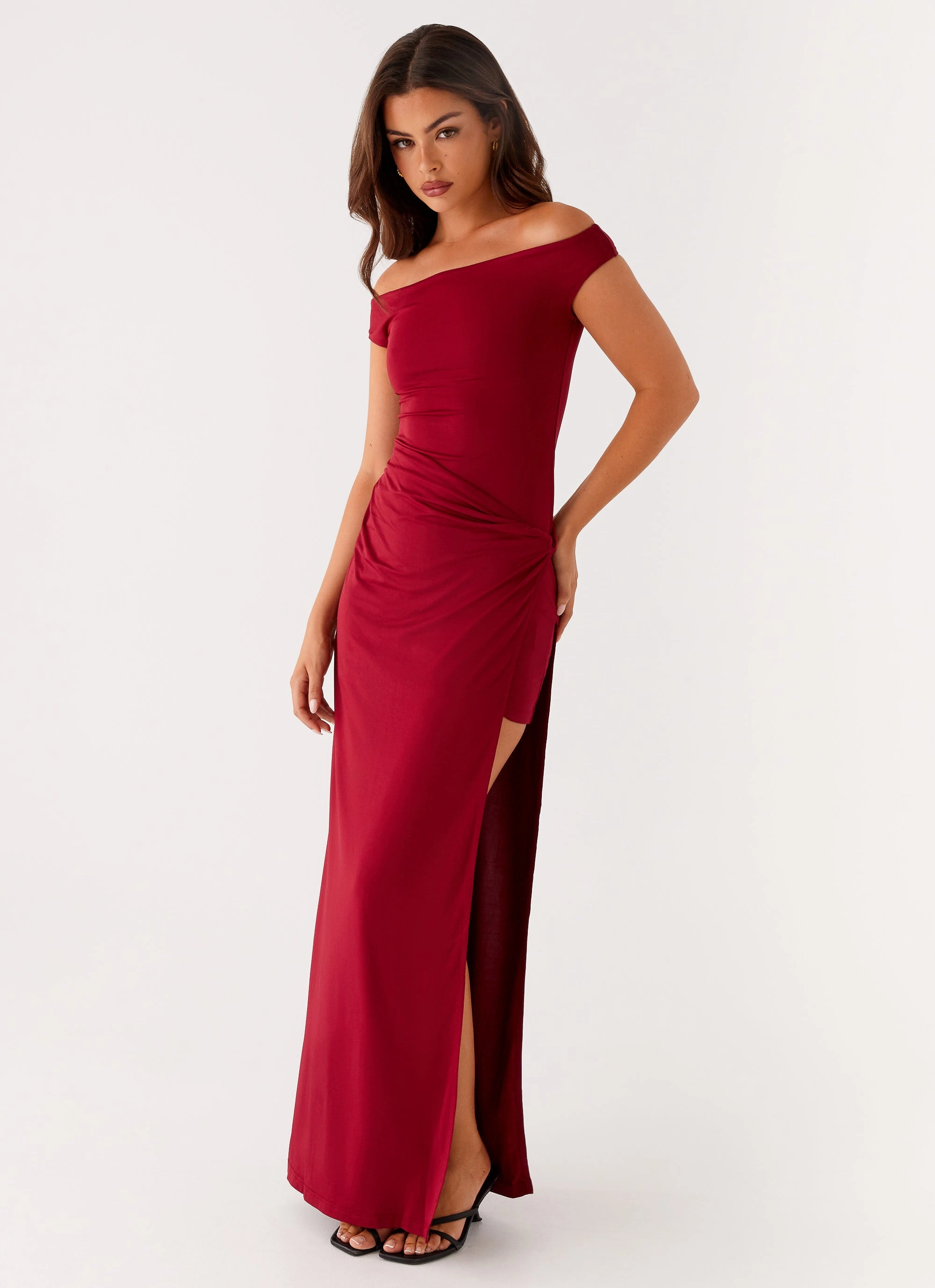 Body Harmony Amerie Maxi Dress - Maroon