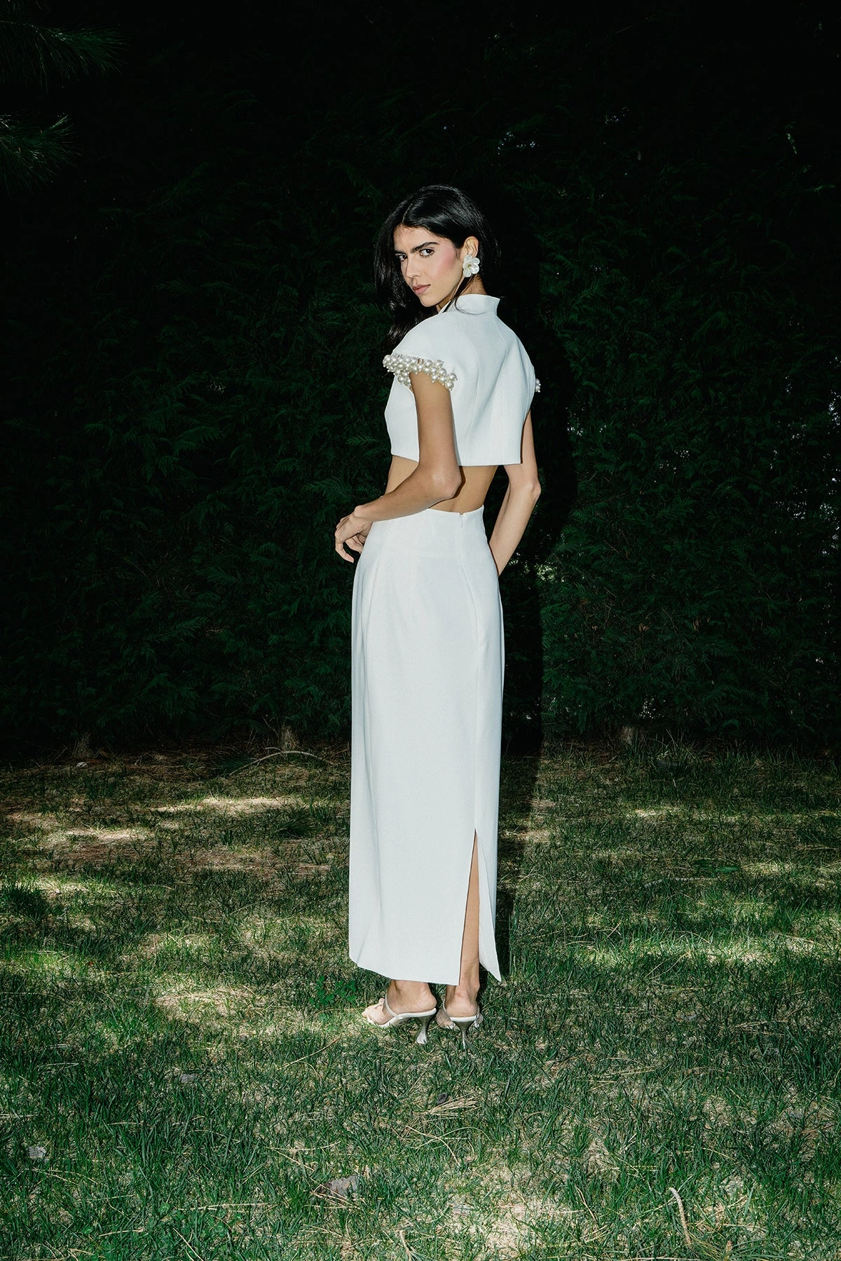 Gouttes de Perles Top Lace Detail