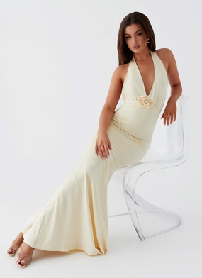Comfortable Style Eliza Rose Maxi Dress - Yellow