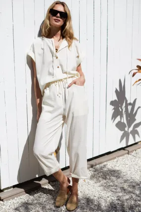 Emerson Fry Baja Top - Ivory Fashionable Look