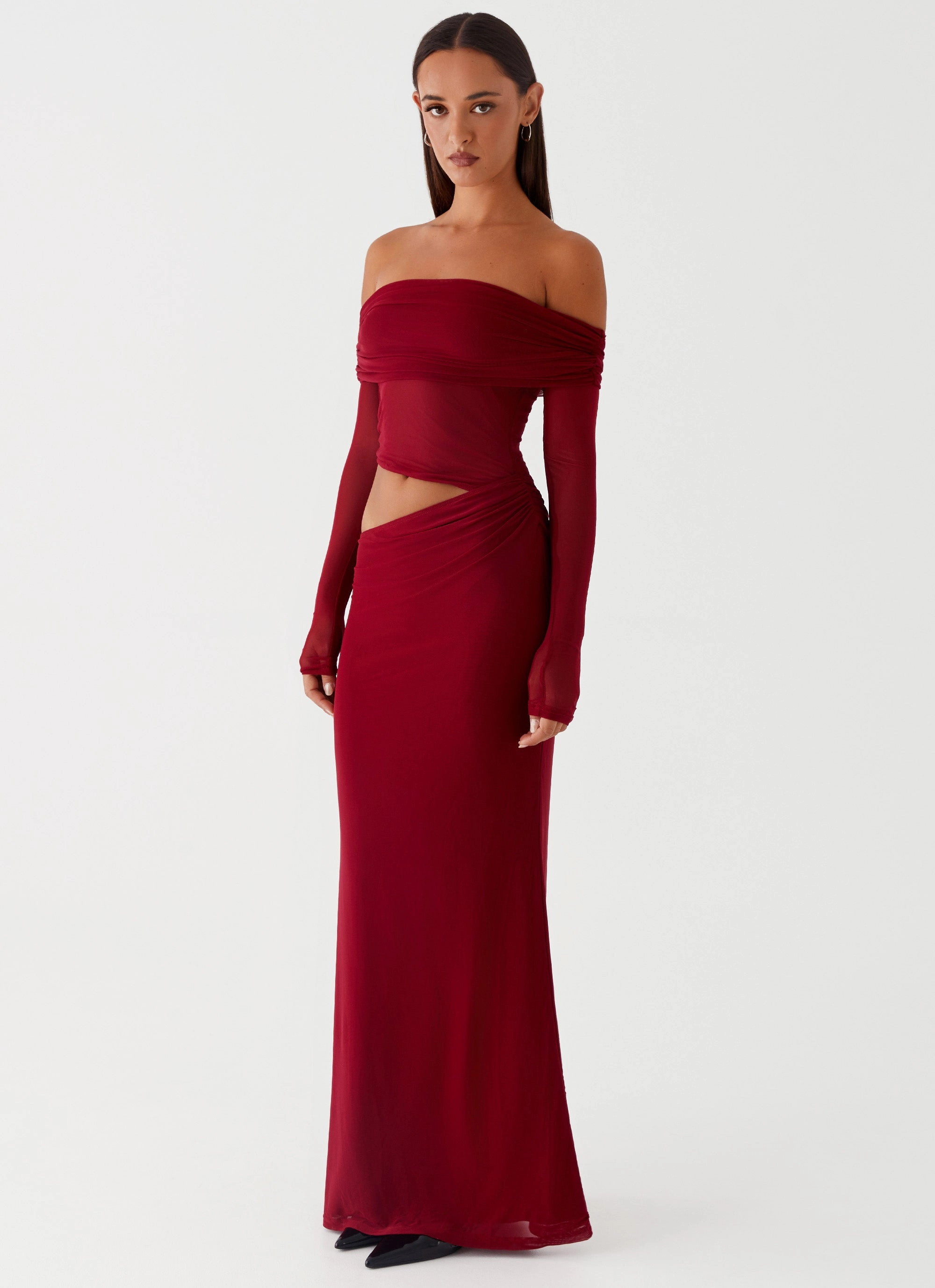 Spring Ready Emery Maxi Dress - Cherry Red