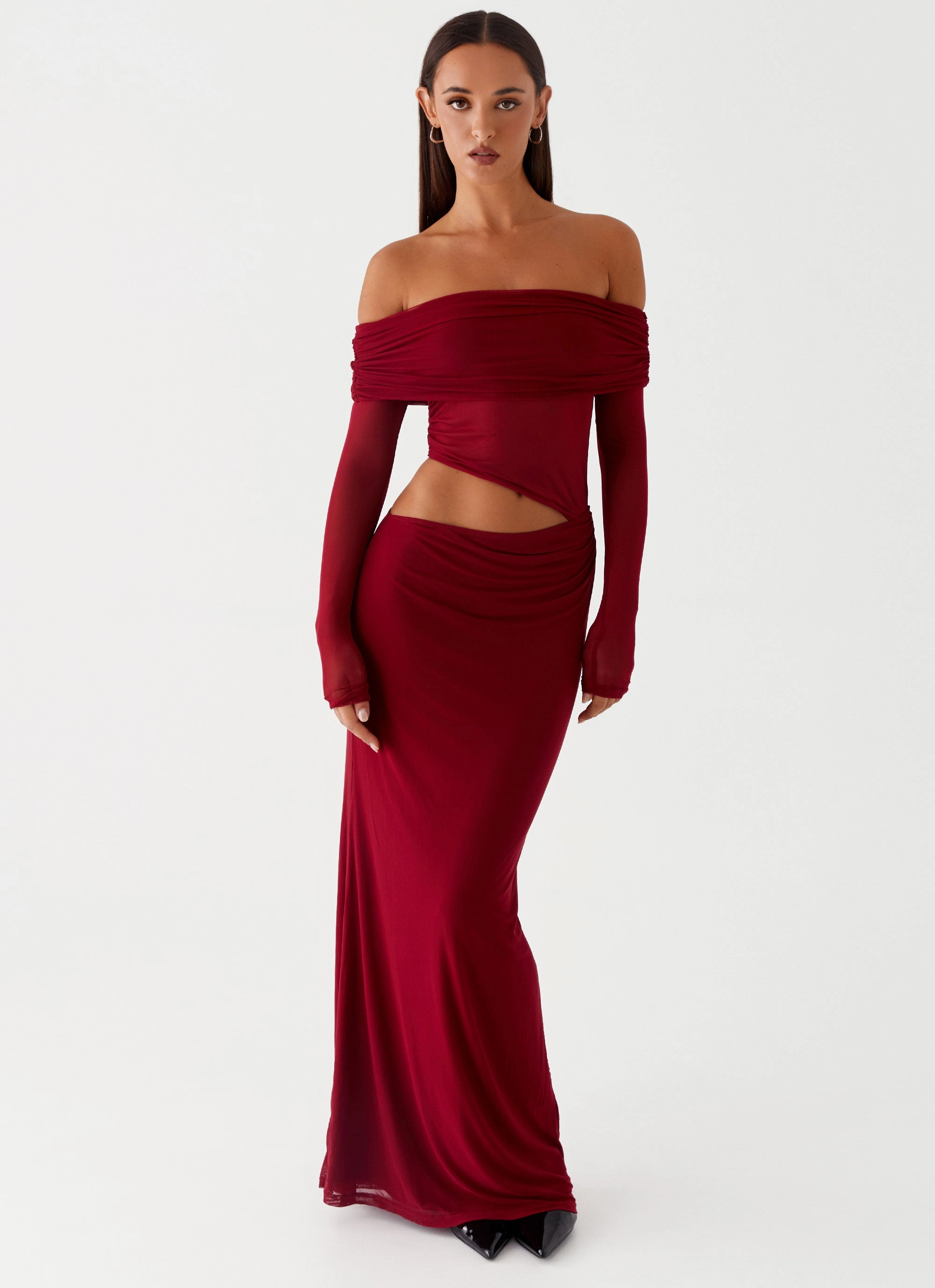 Comfortable and Chic Emery Maxi Dress - Cherry Red