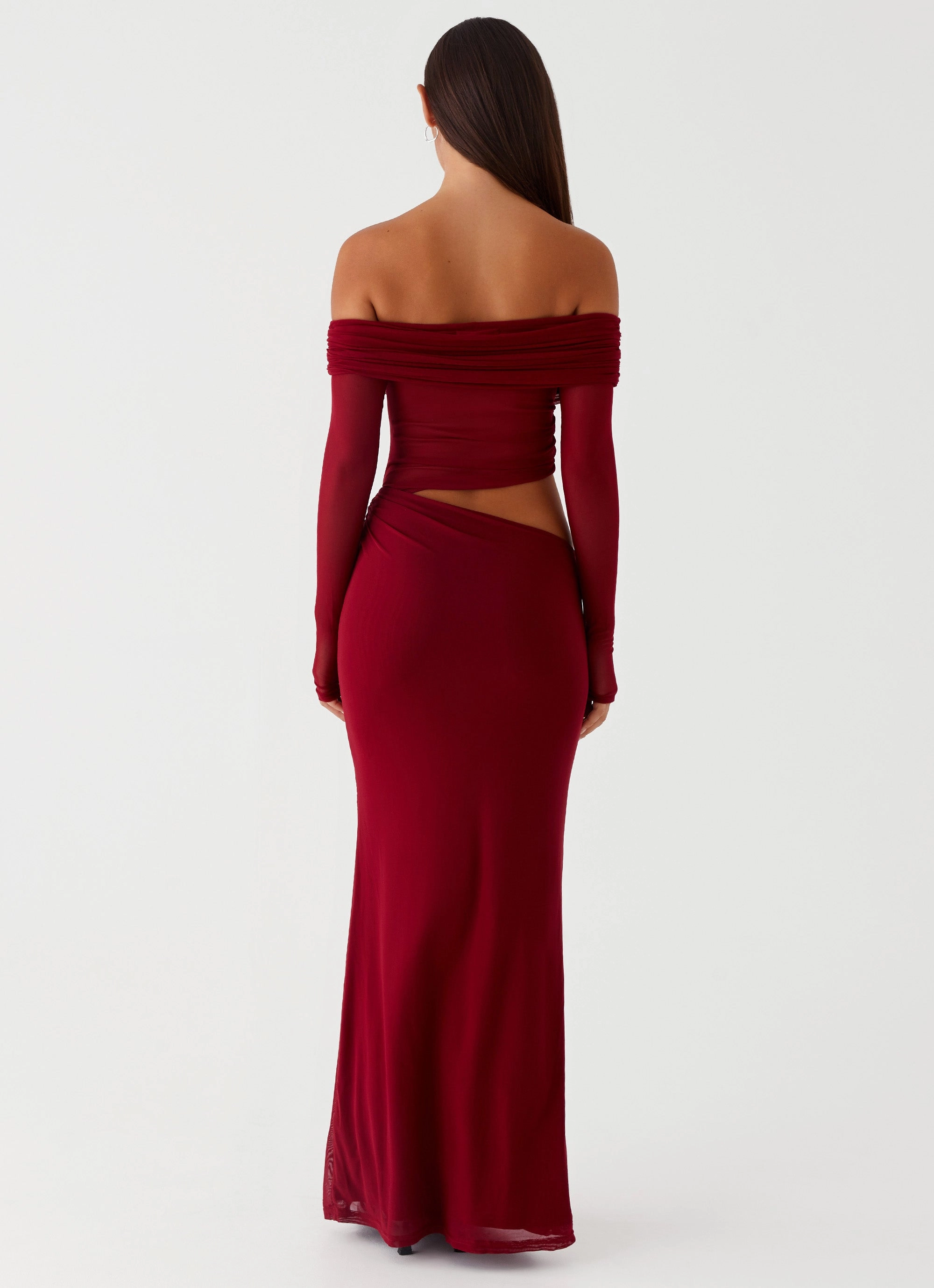 Basic Mood Emery Maxi Dress - Cherry Red