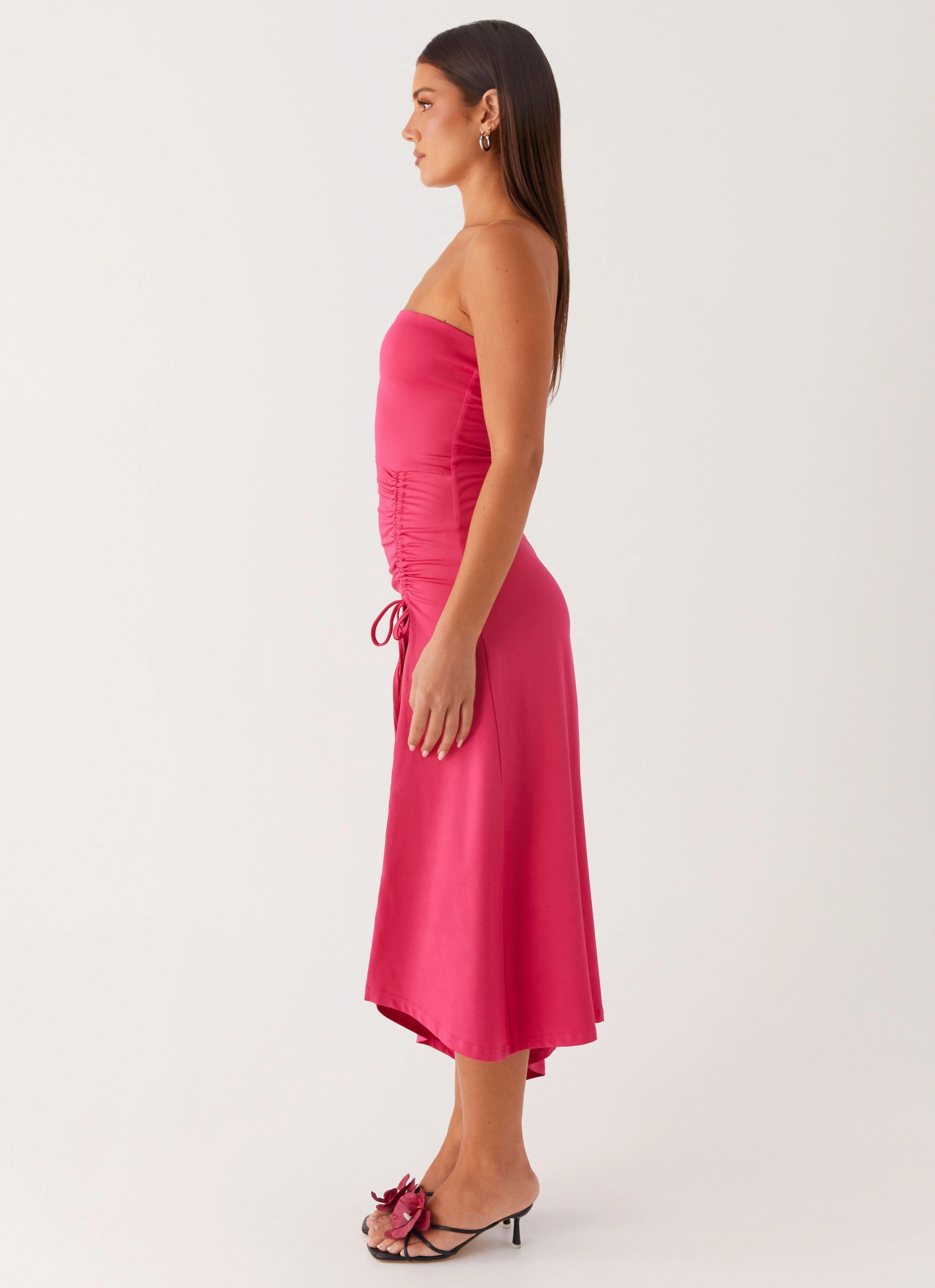 Fresh Energy Laoise Midi Dress - Hot Pink