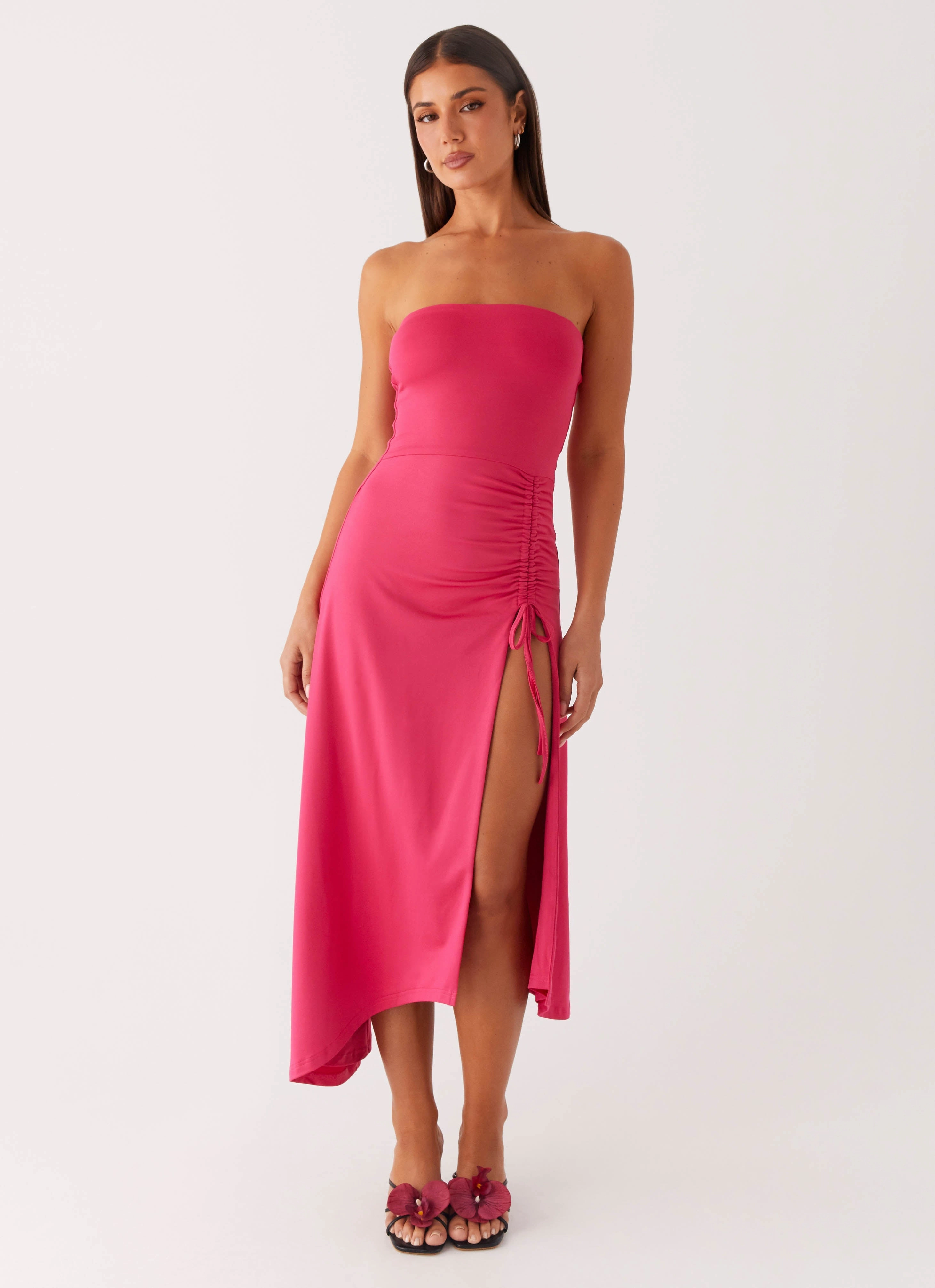 Laoise Midi Dress - Hot Pink Whimsical Mood