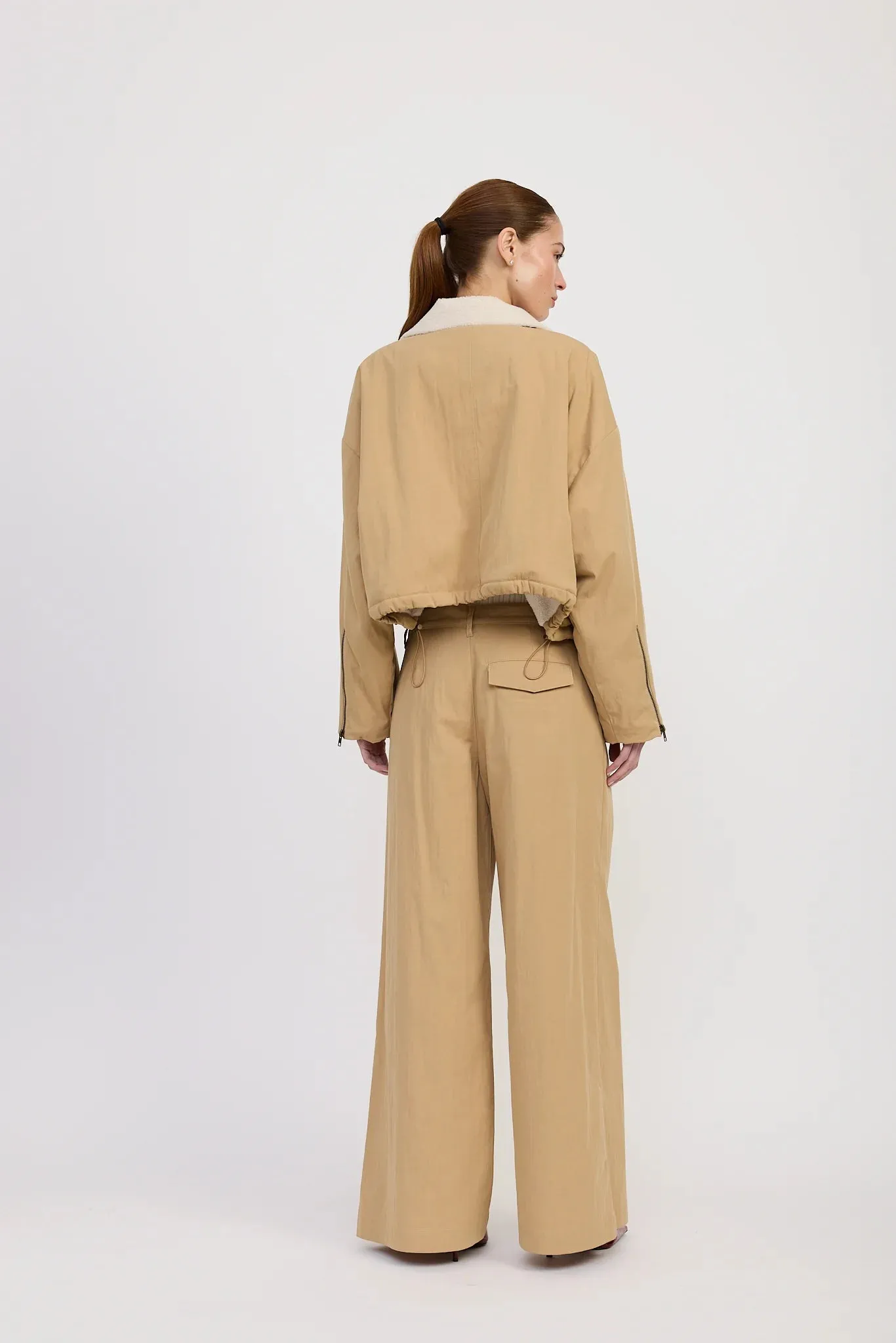 En Saison Marleigh Crop Jacket Anti Static Interior Morning Commute Gear