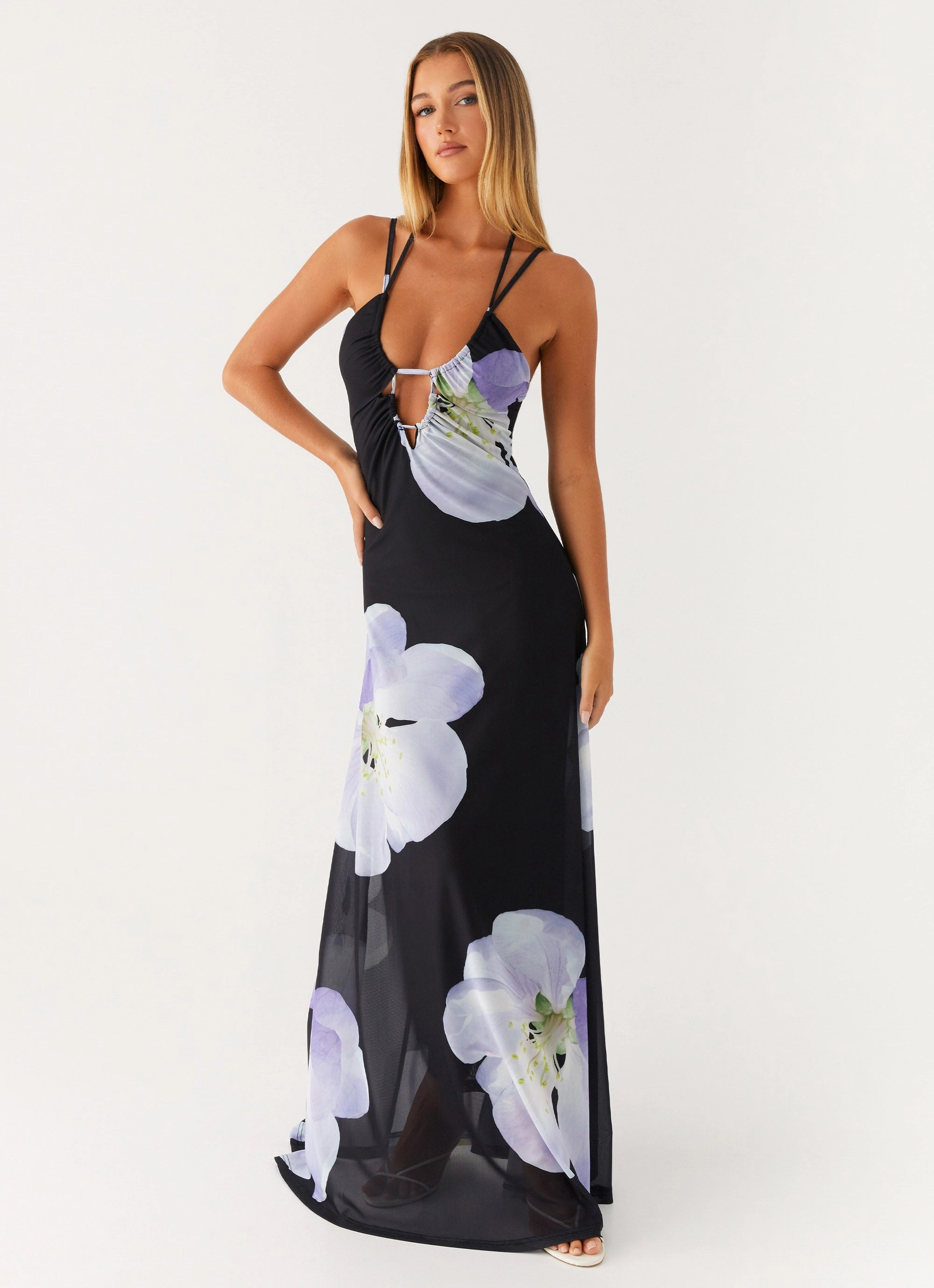 Layering-Piece Enrika Maxi Dress - Flower Print