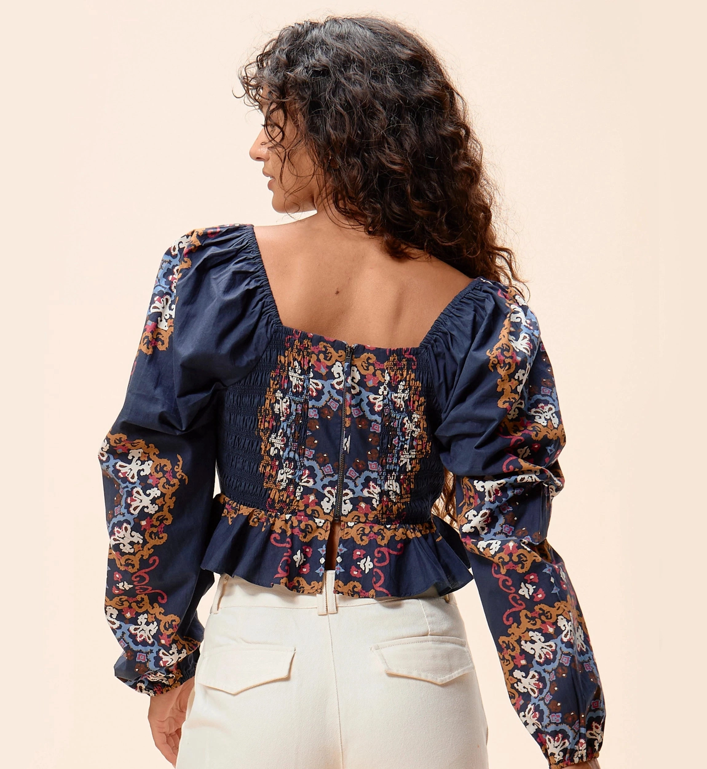 Elizabeth Top | Venezia Blue Fade Resistant Treatment