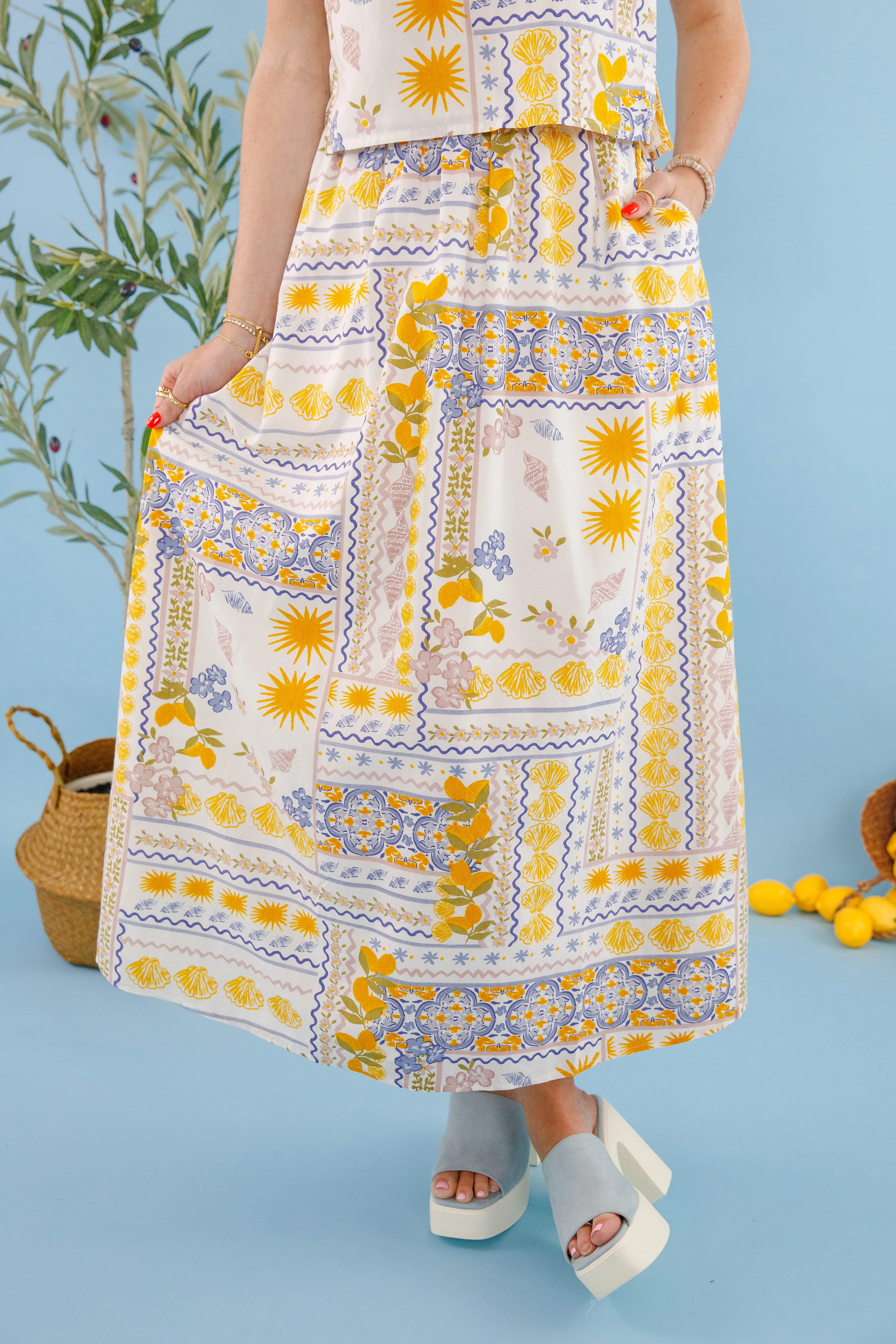 Comfort Waist Landa Maxi Skirt
