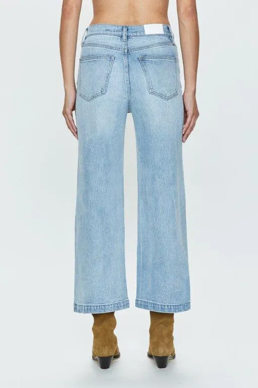 Pistola Lana High Rise Ultra Wide Leg Crop Jeans -Saint Vincent Traveler Gear Stretch Creative Look Smart Casual Athlete Fit